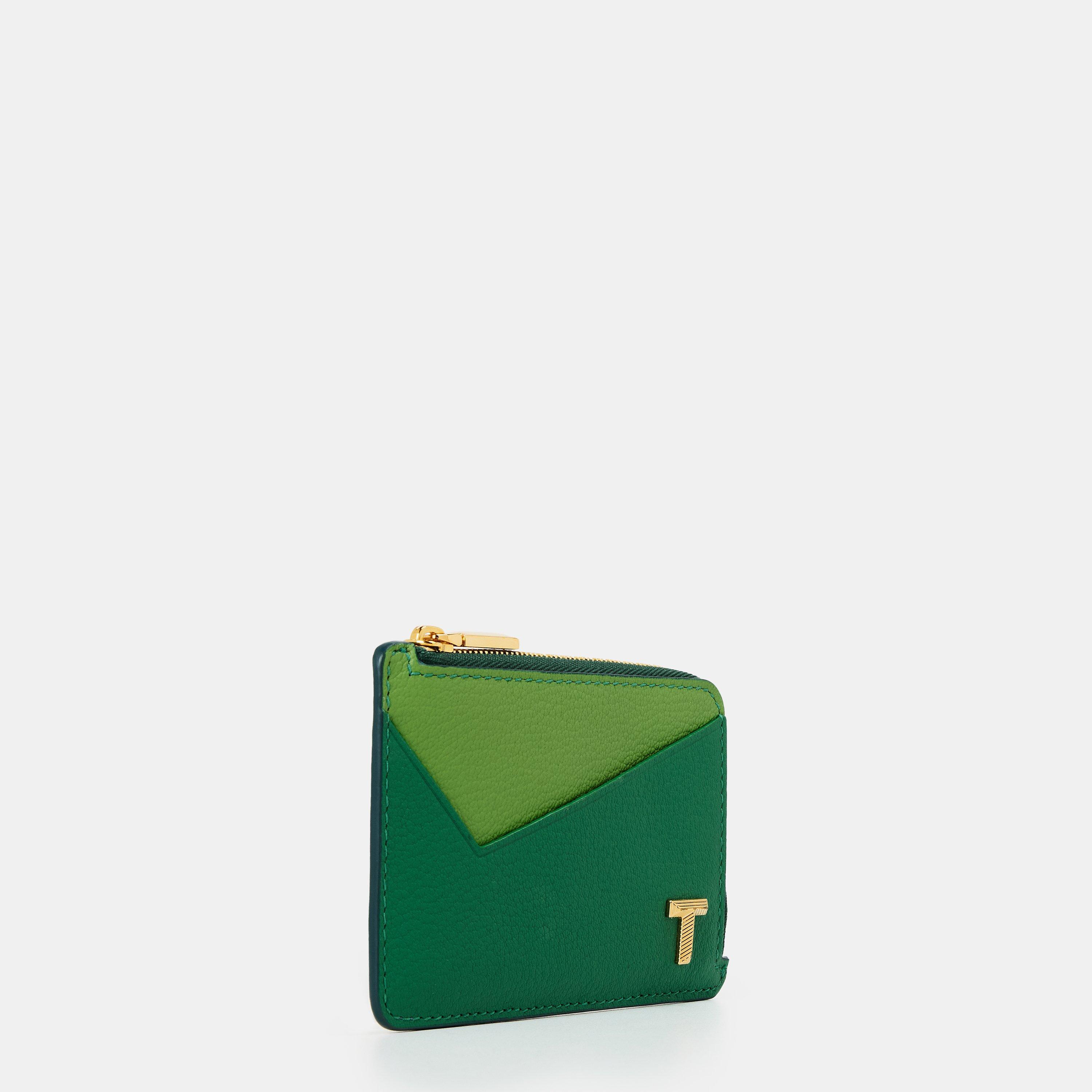 Green - Tiffany - T Zipped Card Holder - 3