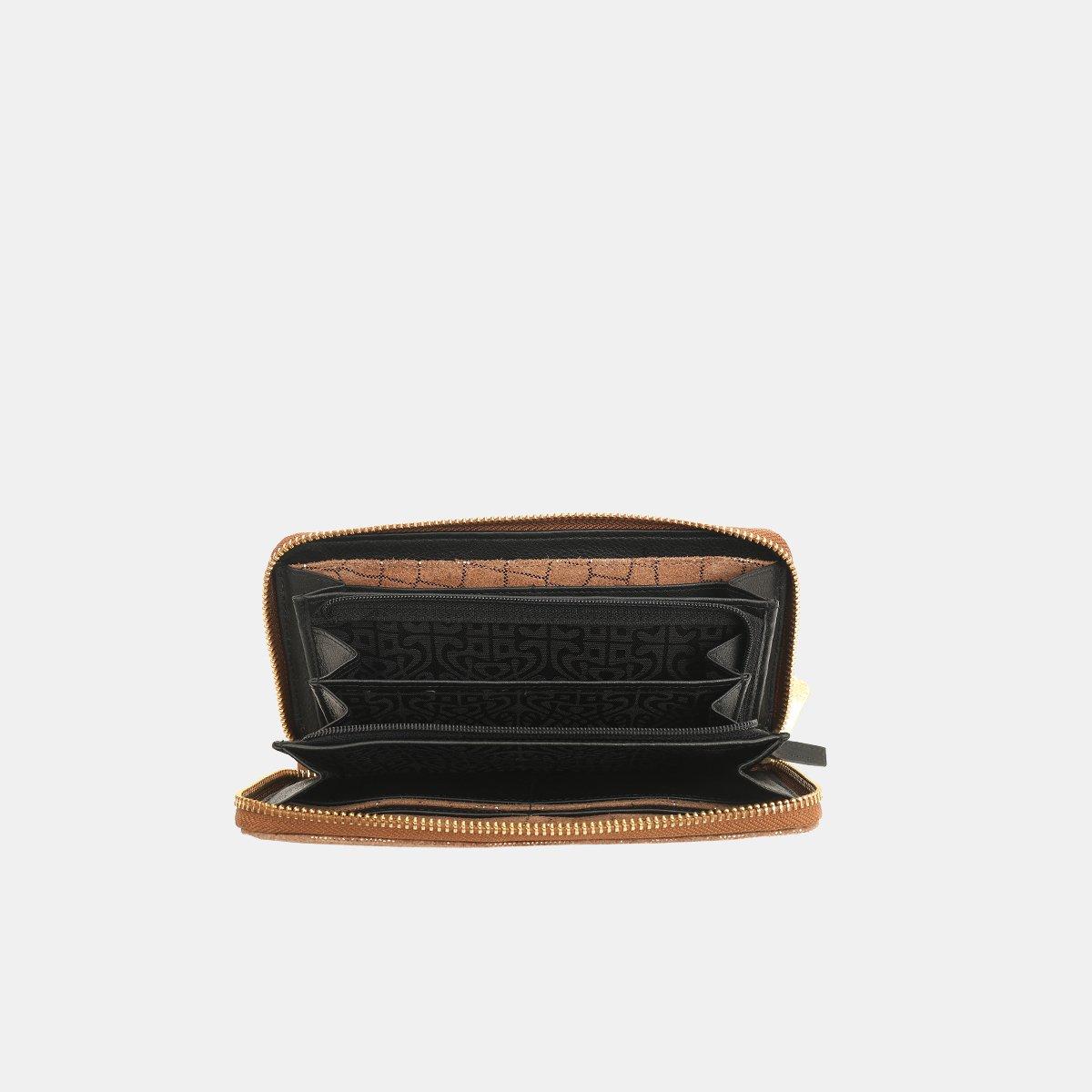 Bronze - Biba - Zipped Crossbody Bag - 4