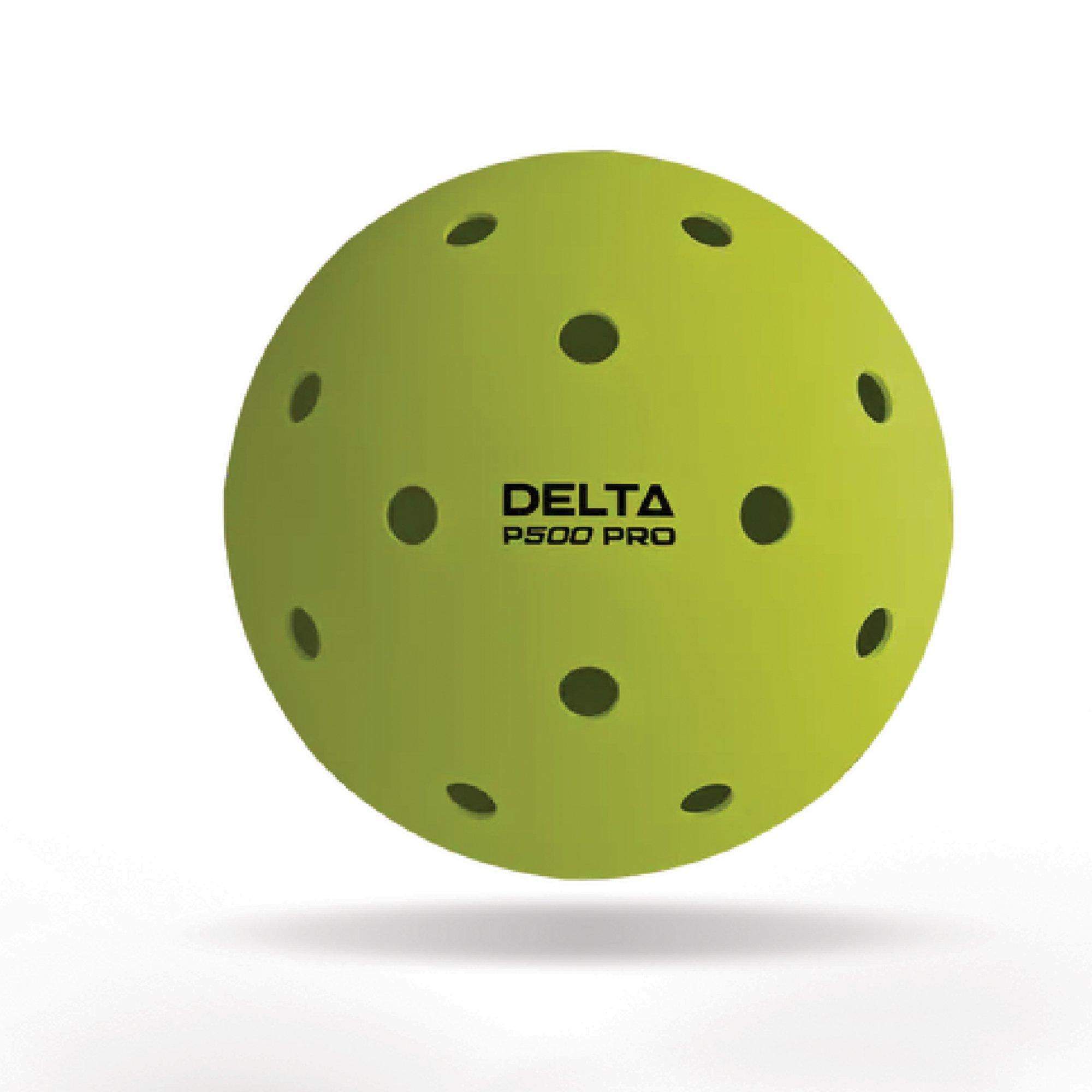 Neon Yellow - Hundred - P500 Pro Outdoor Plastic Pack of 6 Pickleball Balls - 5