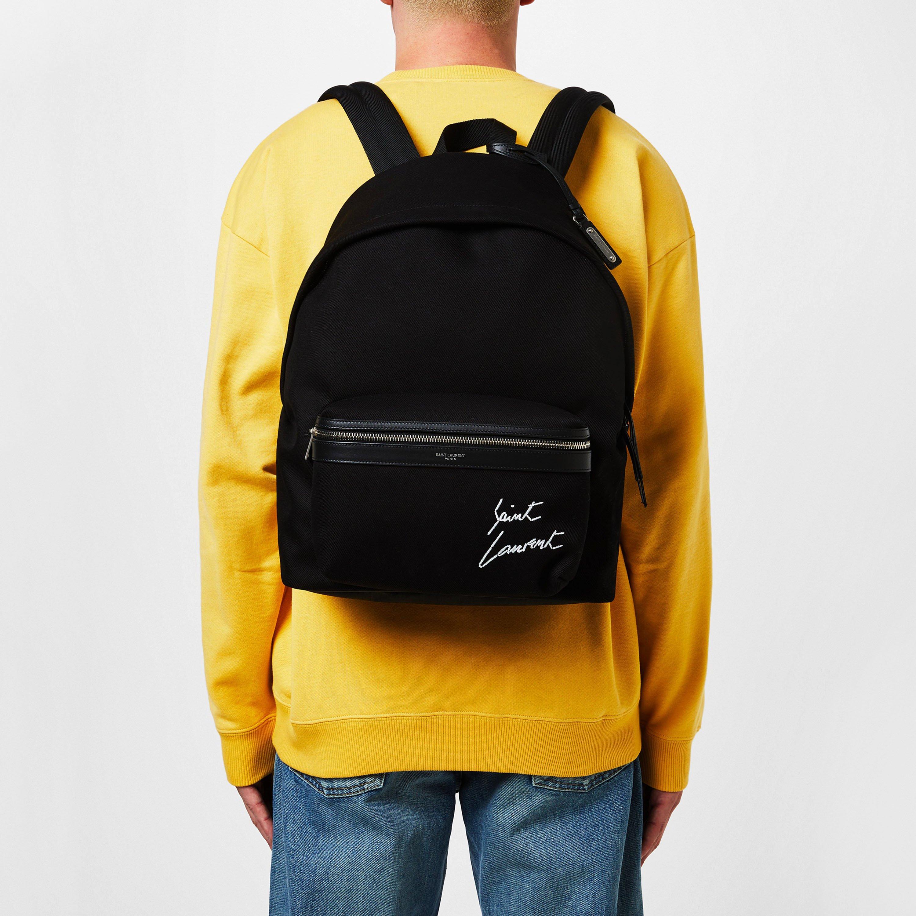 Black - Saint Laurent - City Backpack - 2