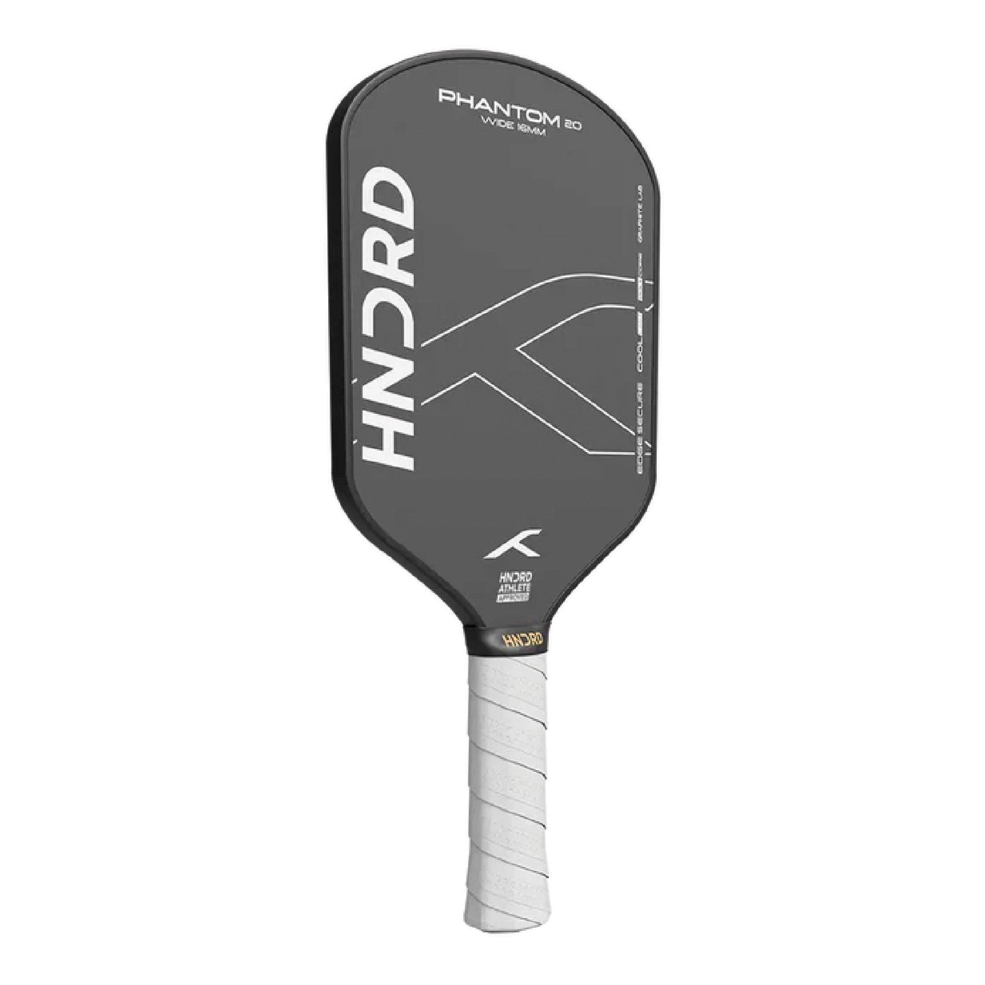 Black/White - Hundred - Phantom 20 Wide 16mm Pickleball Padels - 2