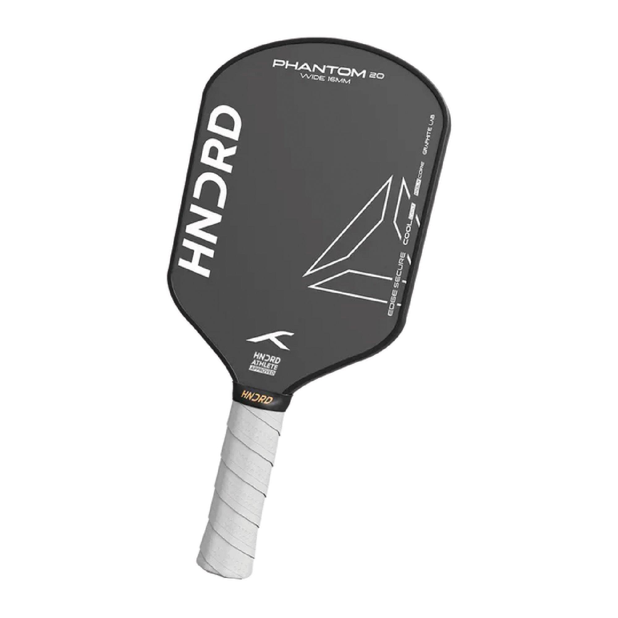 Black/White - Hundred - Phantom 20 Wide 16mm Pickleball Padels - 3