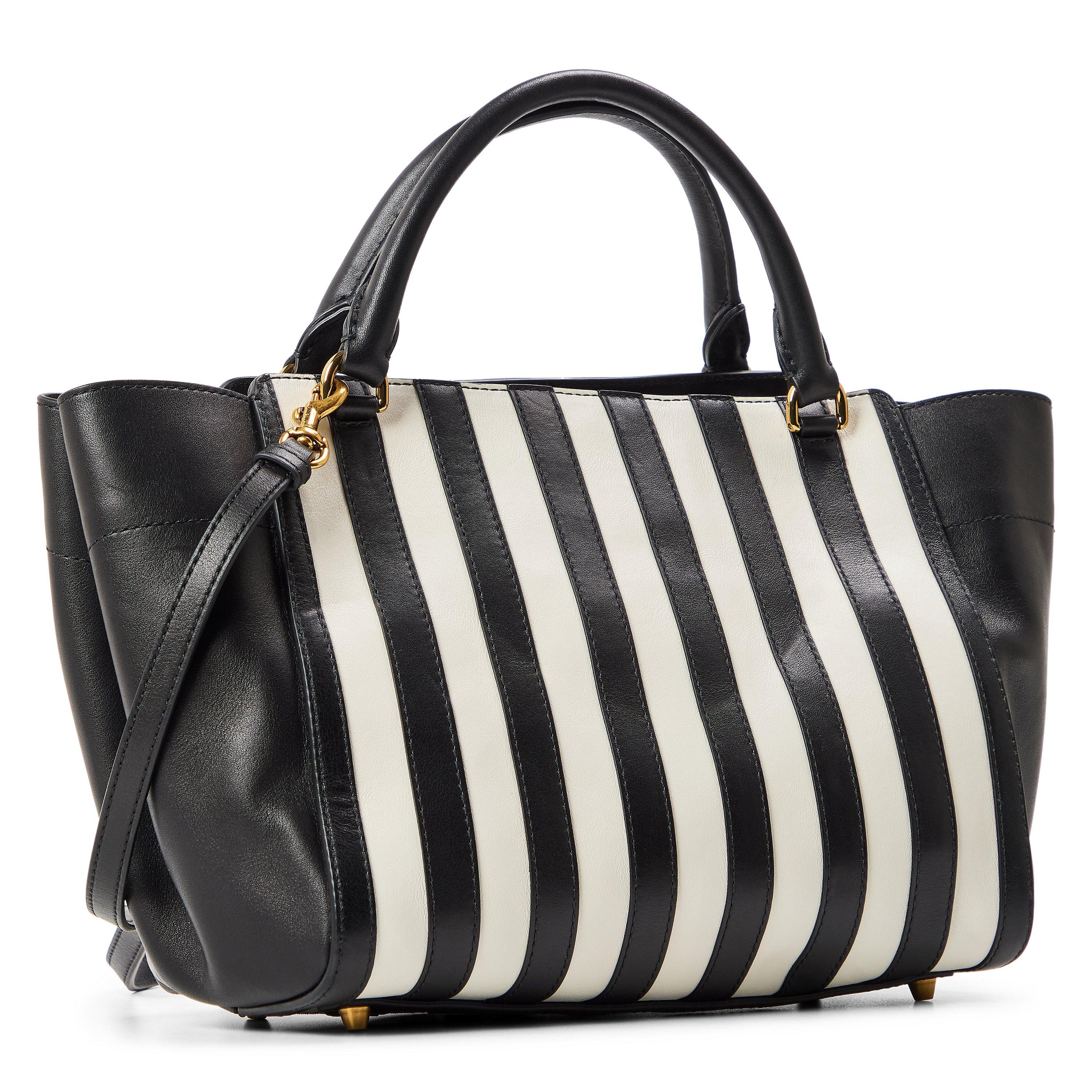 Black - Moschino - Moschino Stripd Tote Ld99 - 2