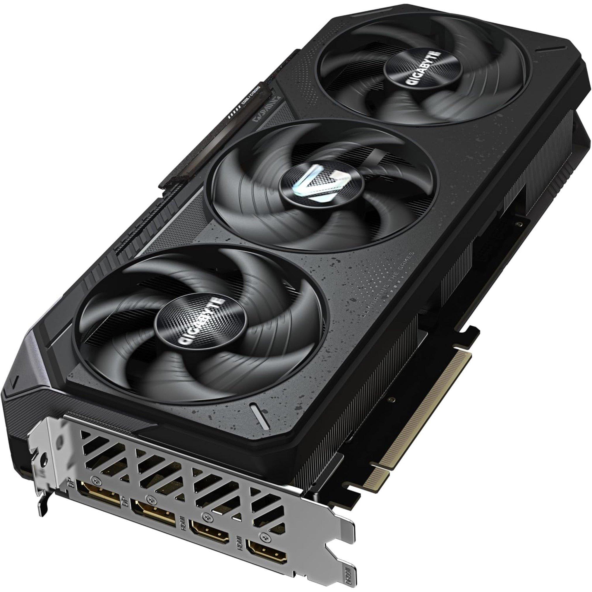 Black - Gigabyte Technology - Radeon RX 9070 XT GAMING OC 16GB GDDR6 Graphics Card PCIe 5.0 WINDFORCE Cooling RGB Lighting - 2