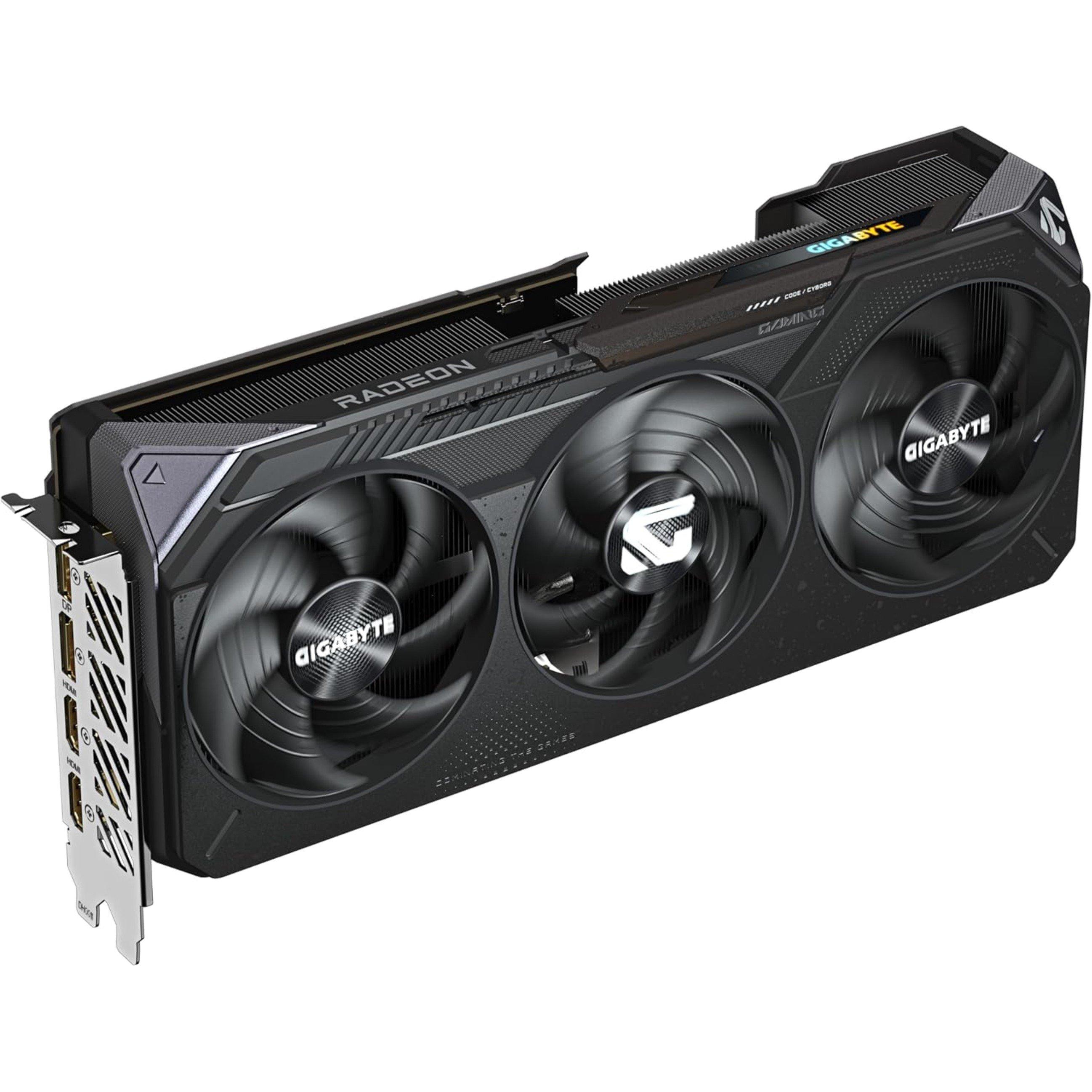 Black - Gigabyte Technology - Radeon RX 9070 XT GAMING OC 16GB GDDR6 Graphics Card PCIe 5.0 WINDFORCE Cooling RGB Lighting - 4