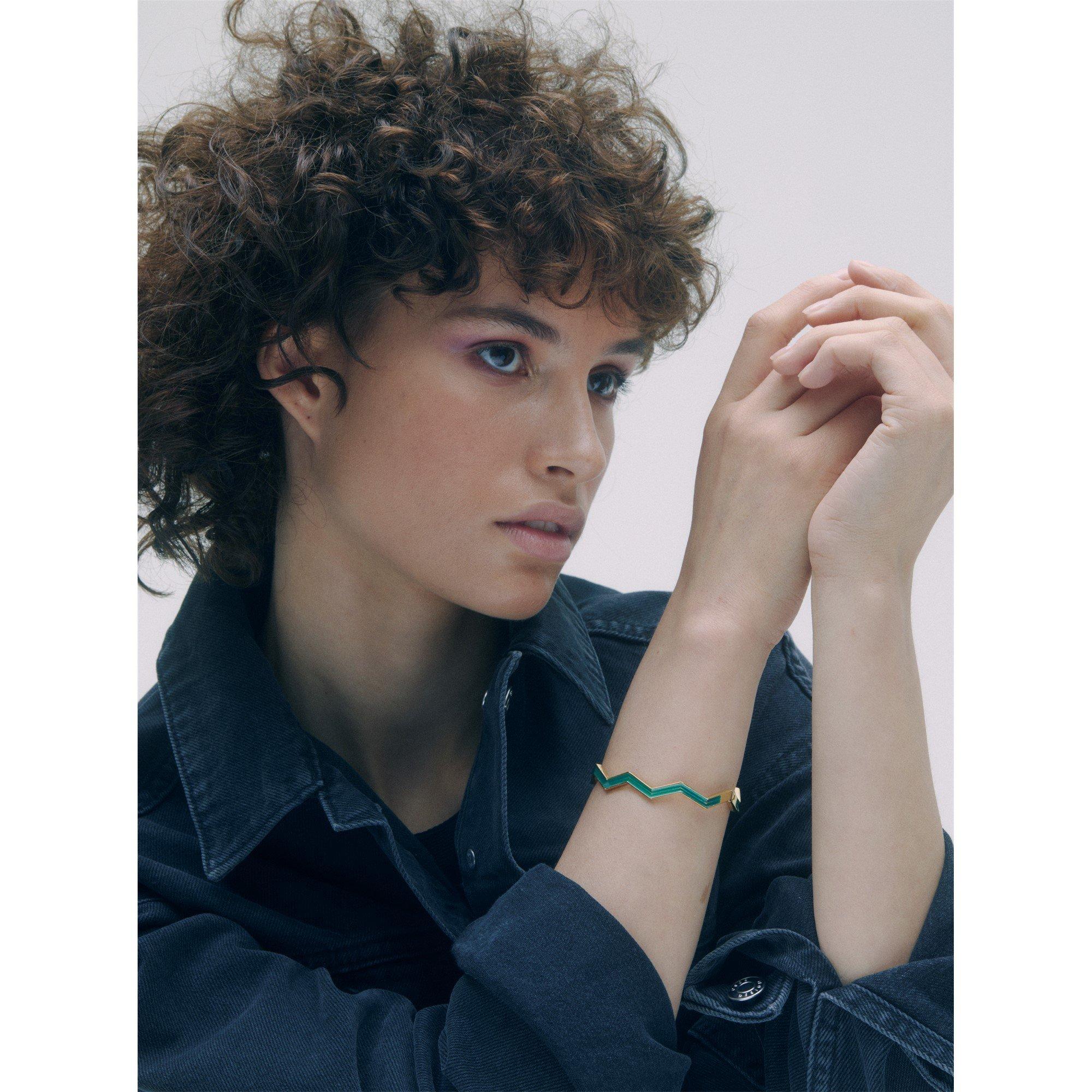 Gold/Green - All We Are - Oceano Bangle - 2