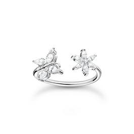 Thomas Sabo Butterfly And Flower Open Ring