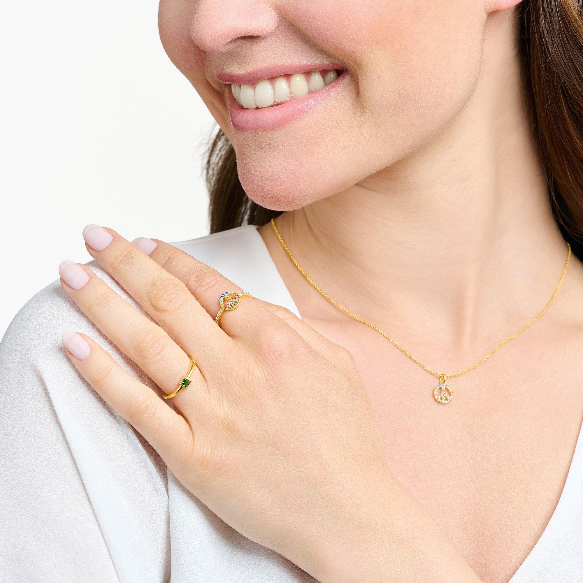 Silver Gold - Thomas Sabo - Women's Peace Stack Rings - 2