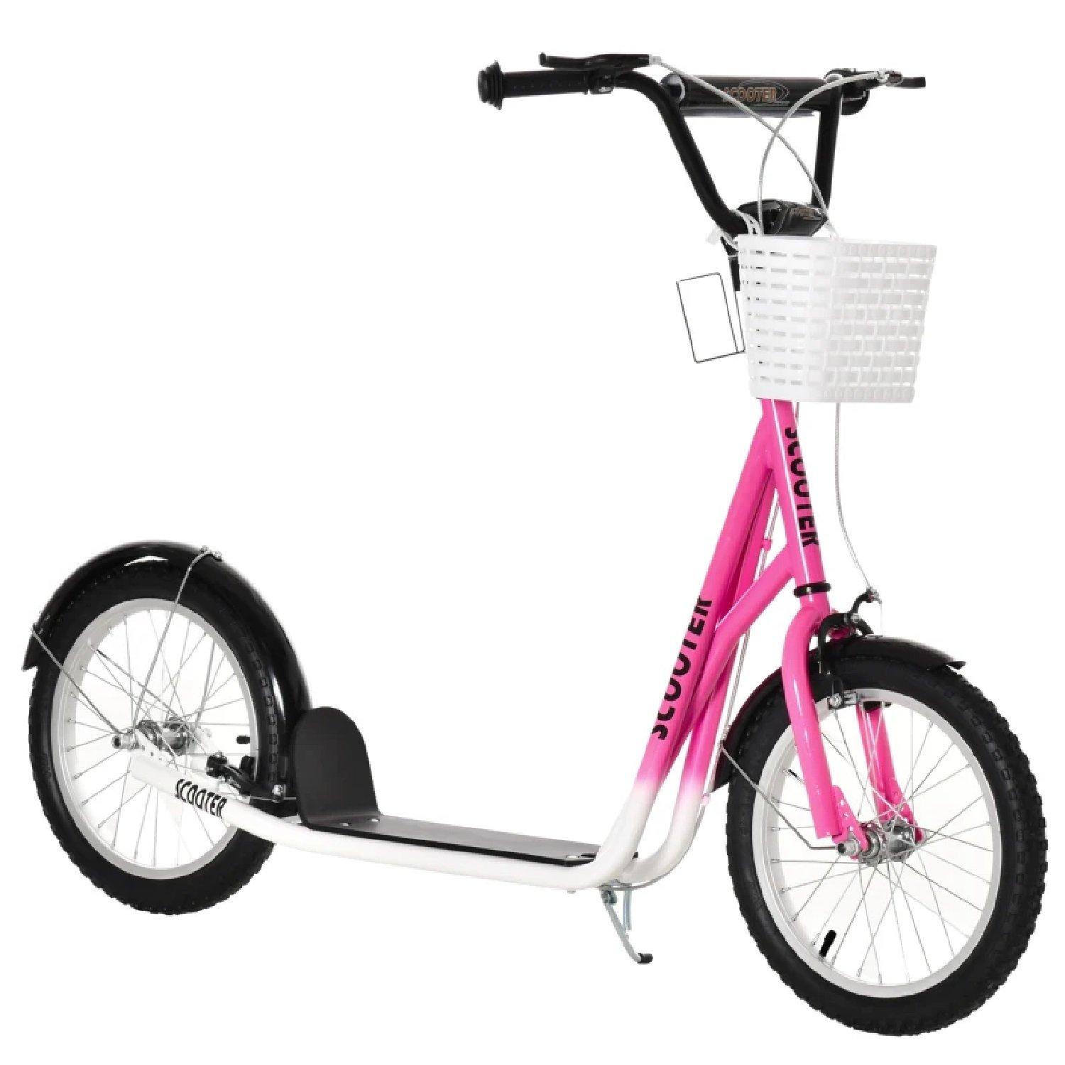 Pink - HOMCOM - 16 Teen Ride Scooter 5-12 Year - 1