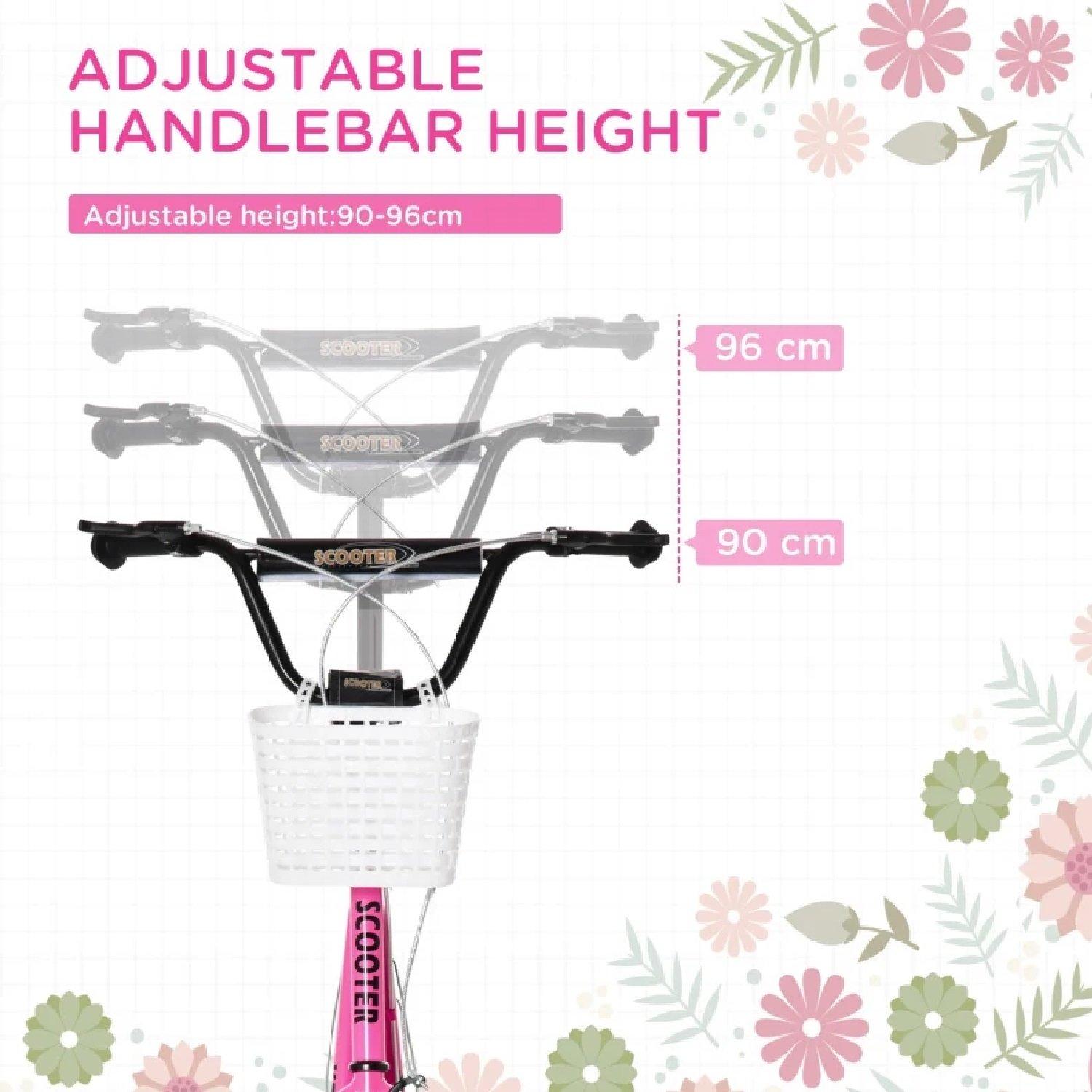 Pink - HOMCOM - 16 Teen Ride Scooter 5-12 Year - 4