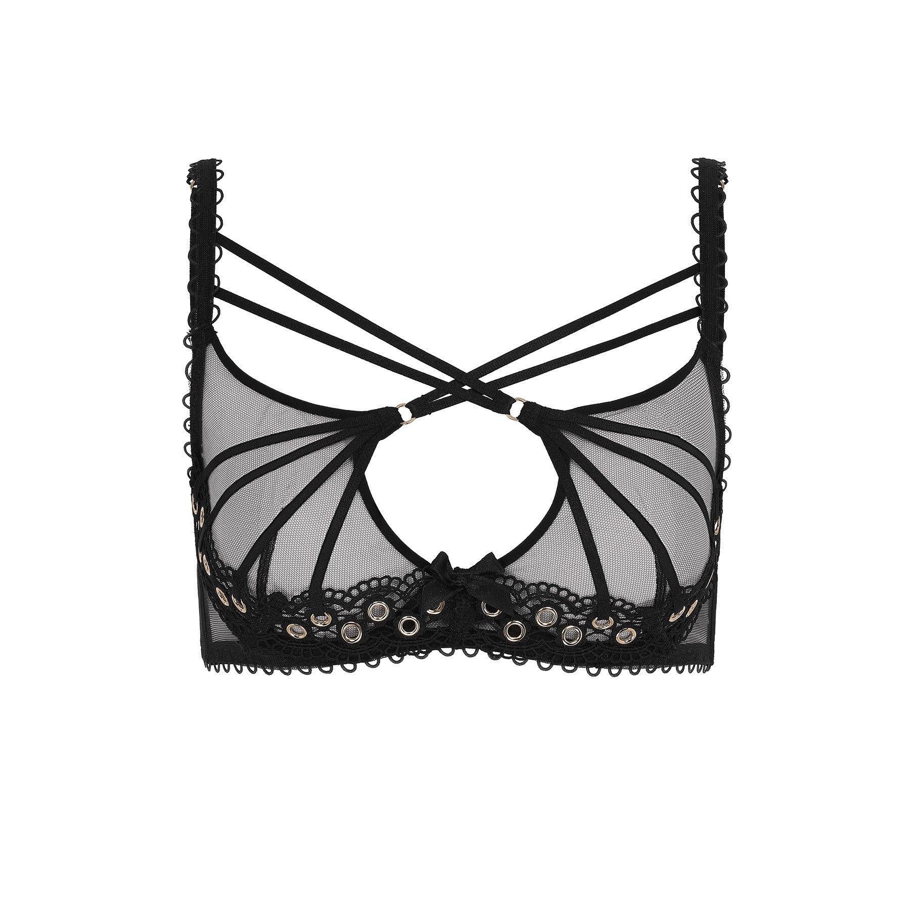 Black - Agent Provocateur - DORETTA Plunge Underwired Bra - 11