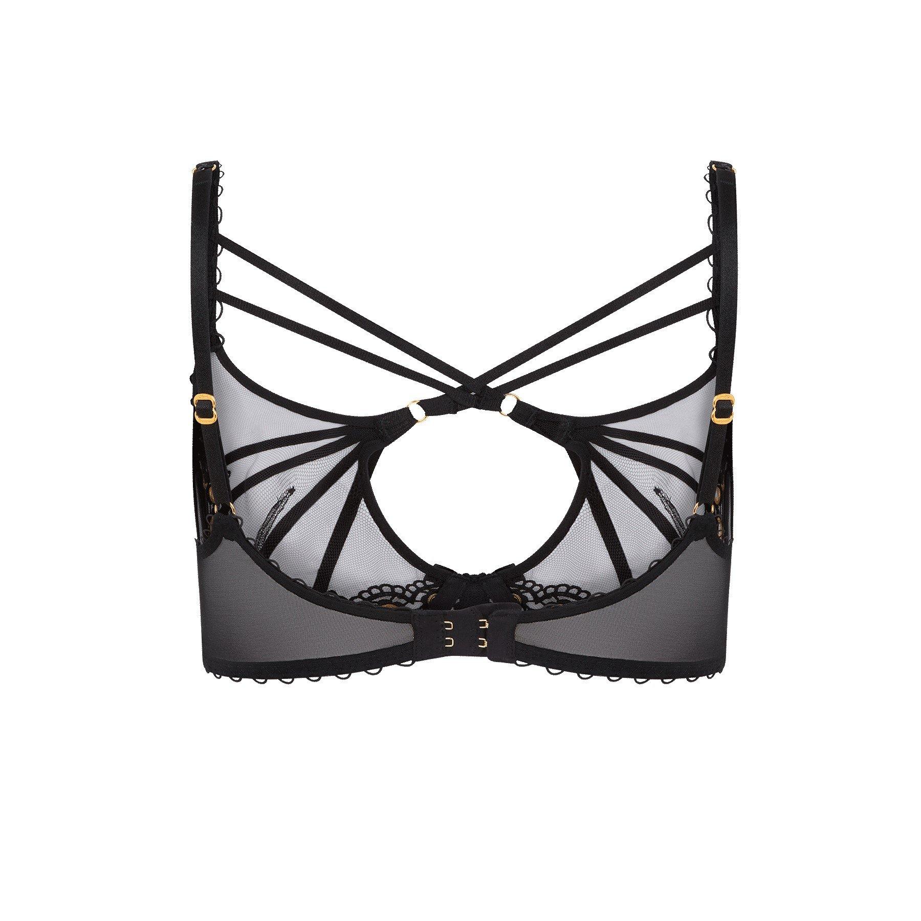 Black - Agent Provocateur - DORETTA Plunge Underwired Bra - 10