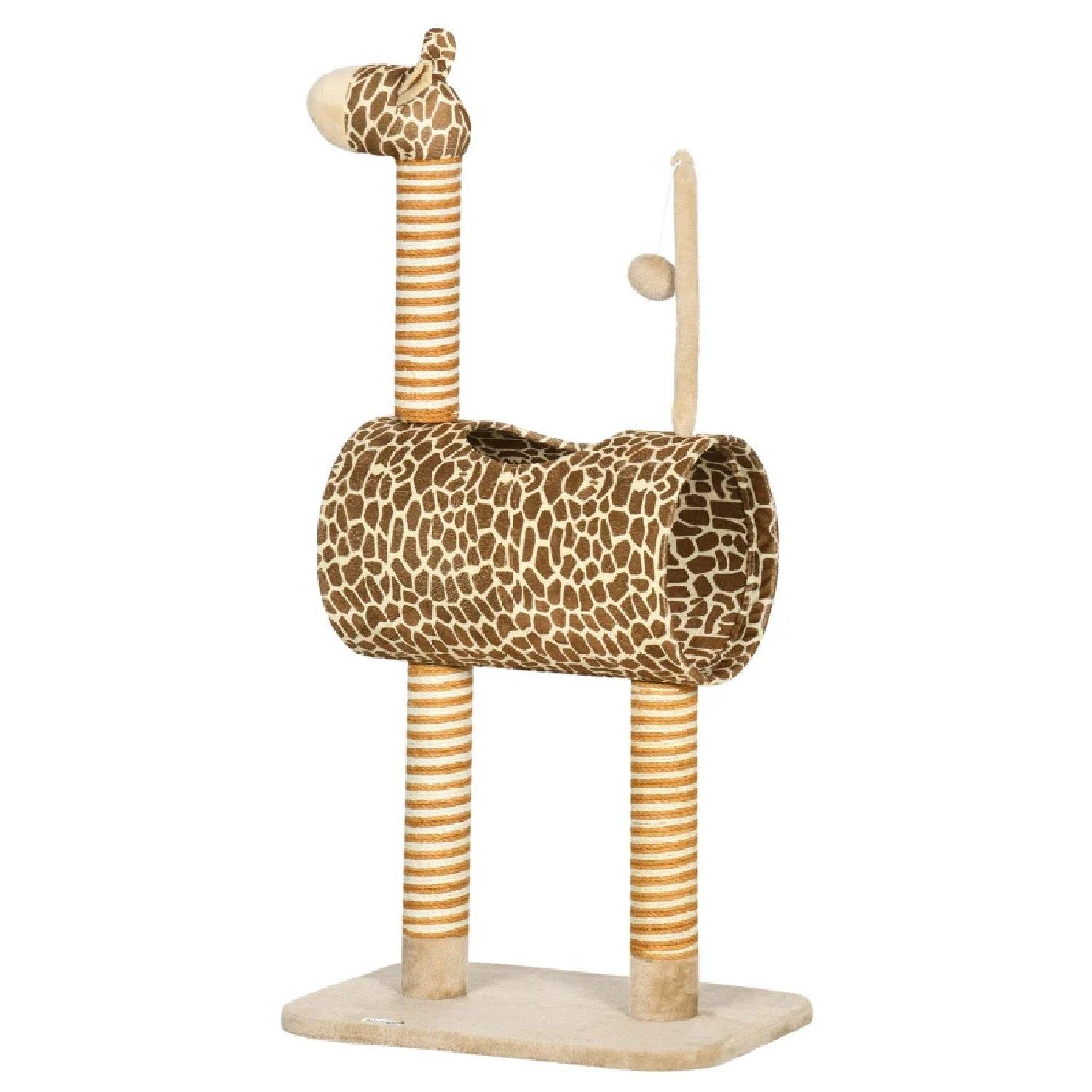 Orange - PawHut - Giraffe-Designed Cat Tree - 10
