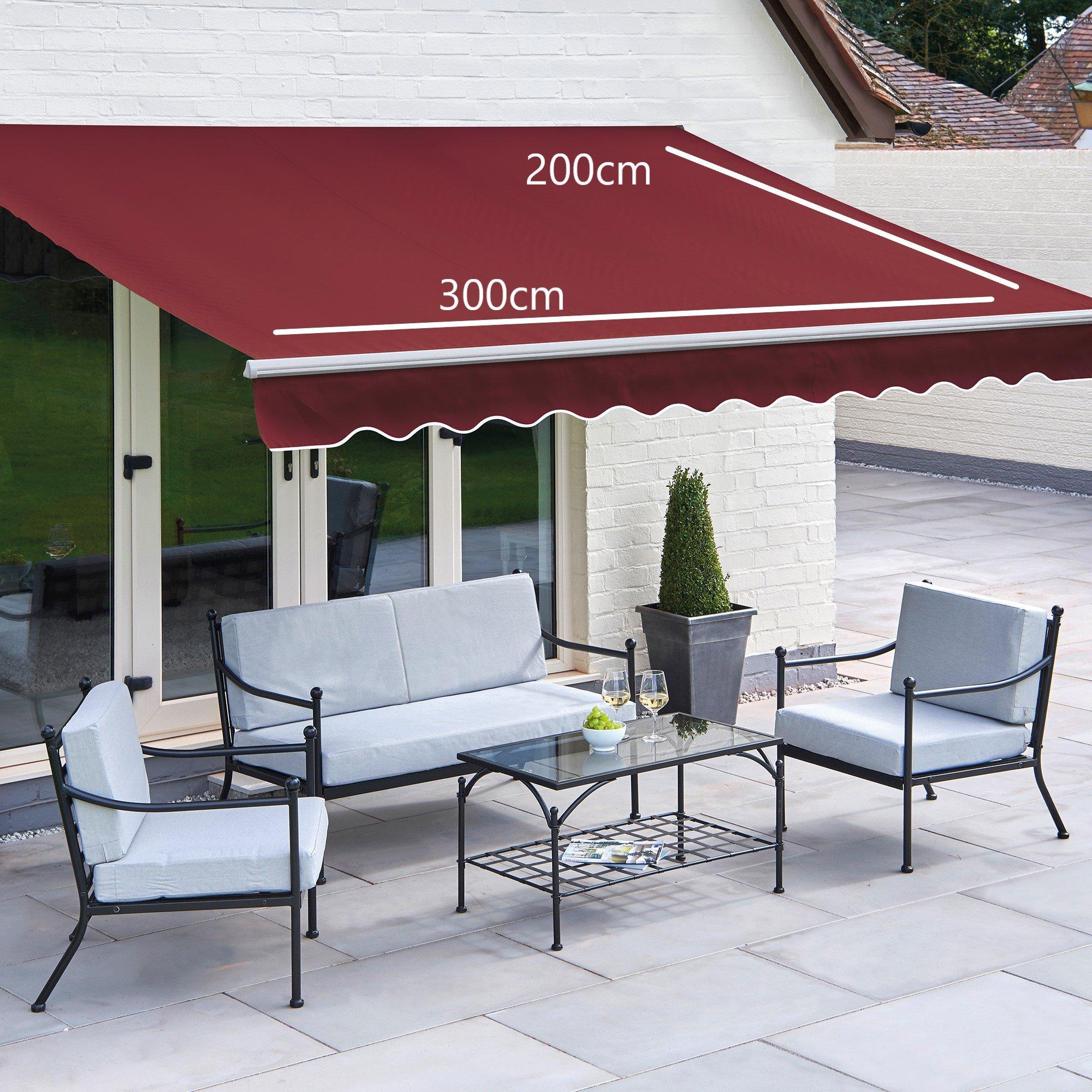 Red - Greenhurst - Greenhurst Royal Red Awning - 5