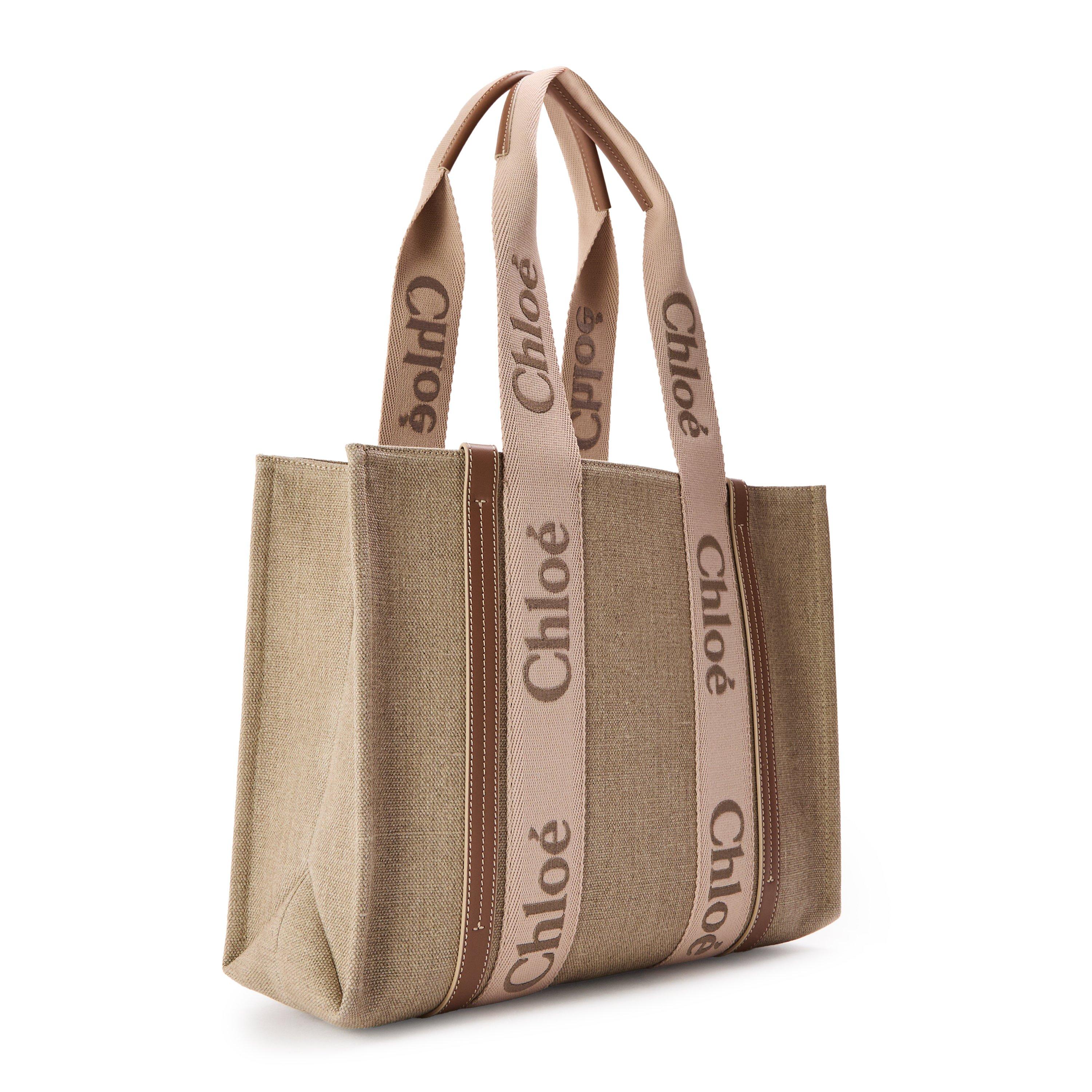 Blushy Beige - Chloe - Medium Woody Canvas Tote Bag - 2