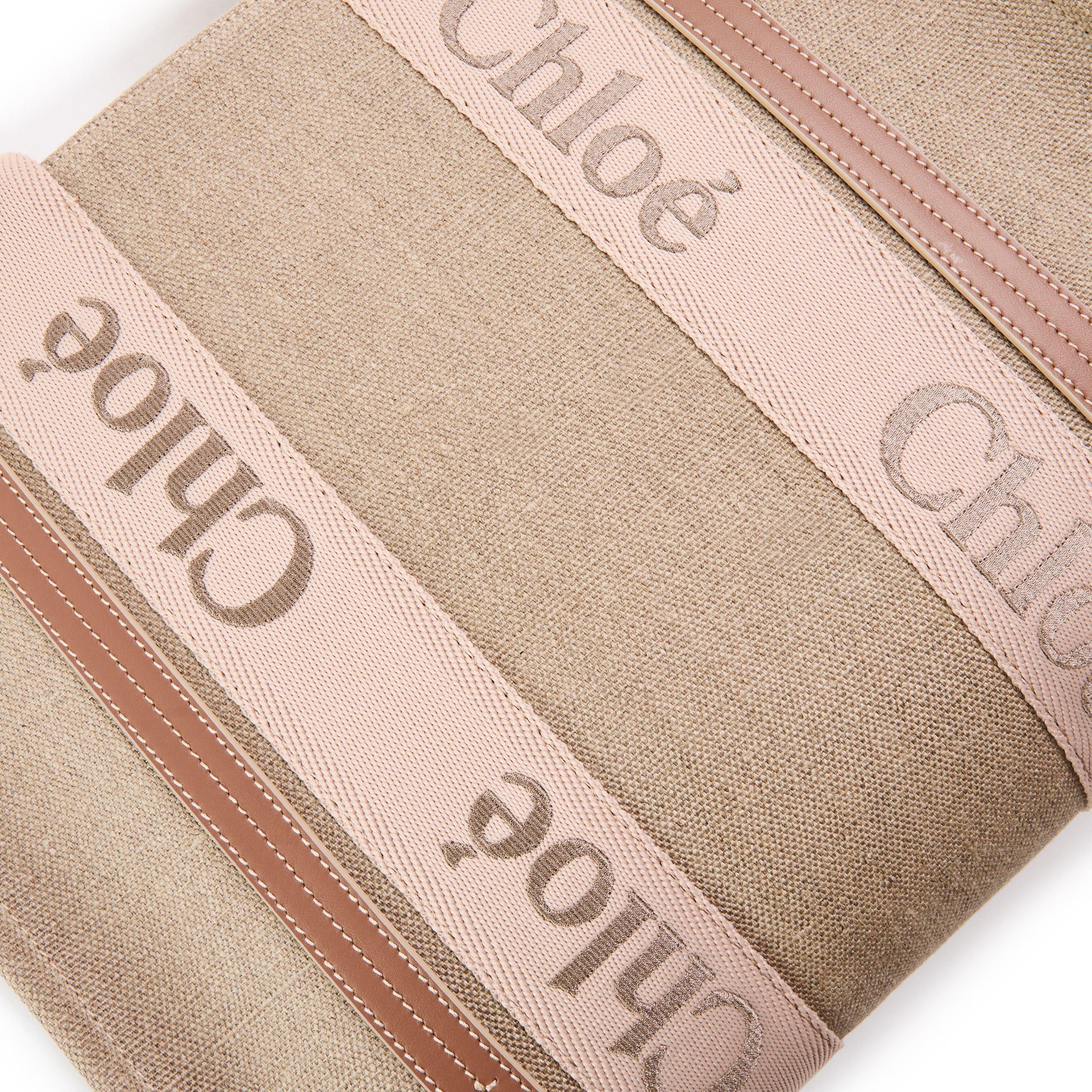 Blushy Beige - Chloe - Medium Woody Canvas Tote Bag - 4