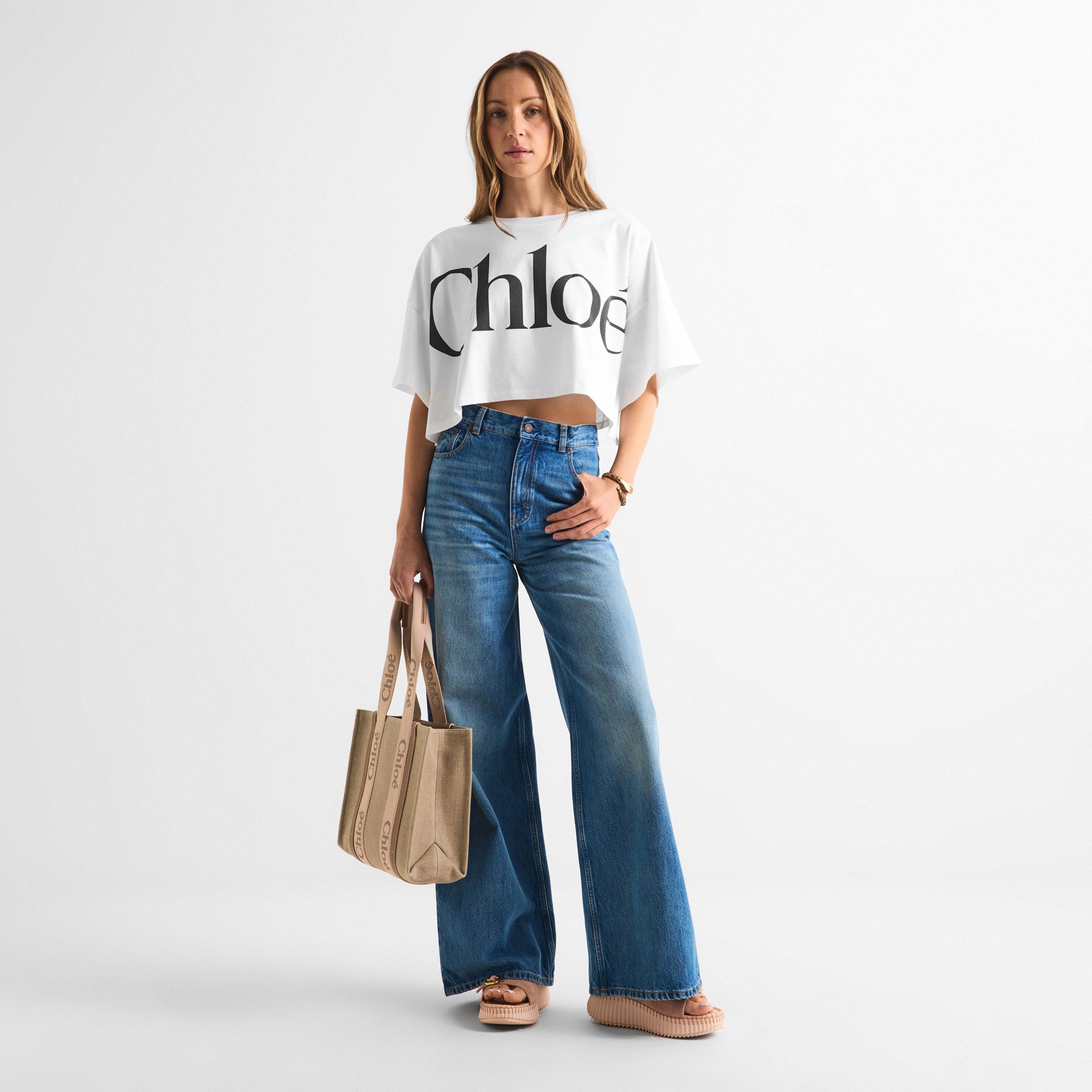 Blushy Beige - Chloe - Medium Woody Canvas Tote Bag - 6