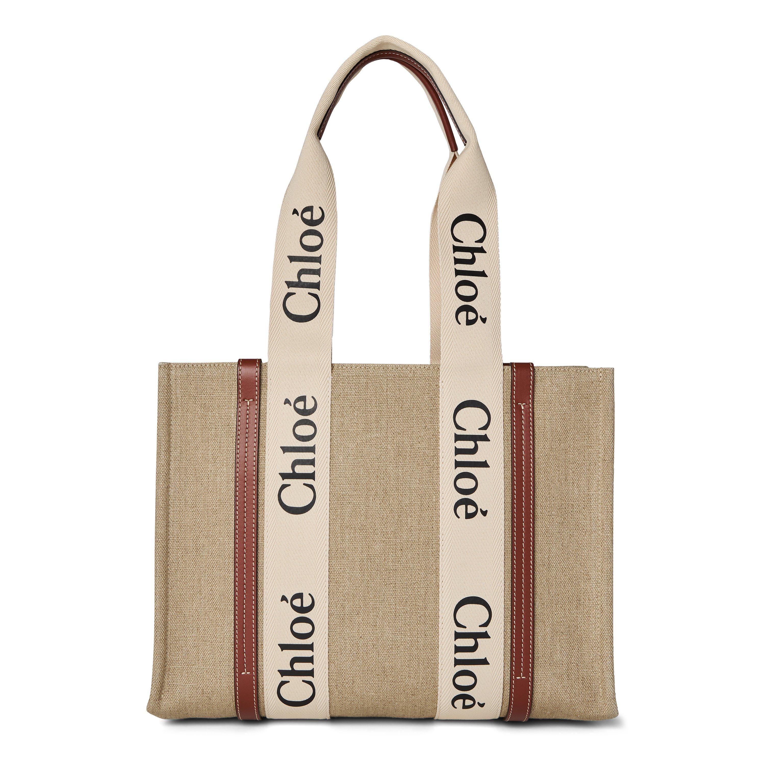 Chloé WOODY MEDIUM TOT Chloe | Medium Woody Canvas Tote Bag | Tote Bags | Cruise Fashion