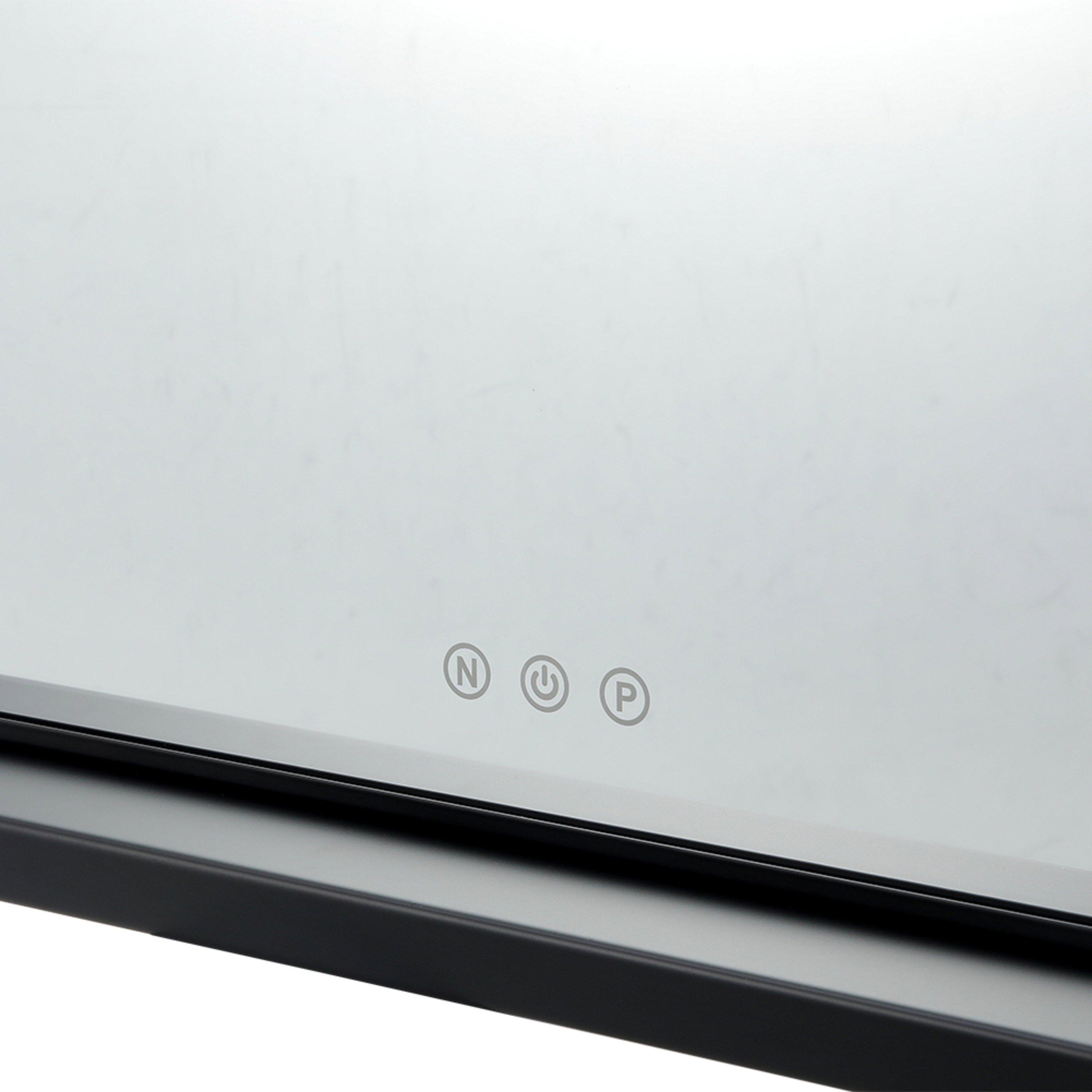 Black - Kabinet UK - Rectangular Makeup Mirror with 16 LED Bulbs - 9