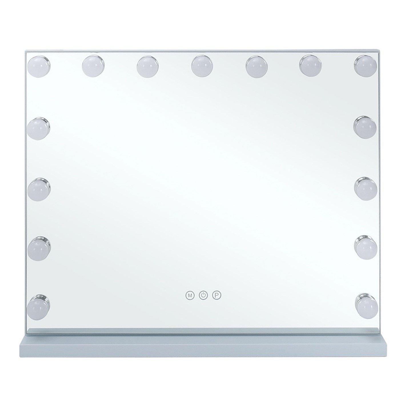 White - Kabinet UK - Rectangular Makeup Mirror with Base - 3