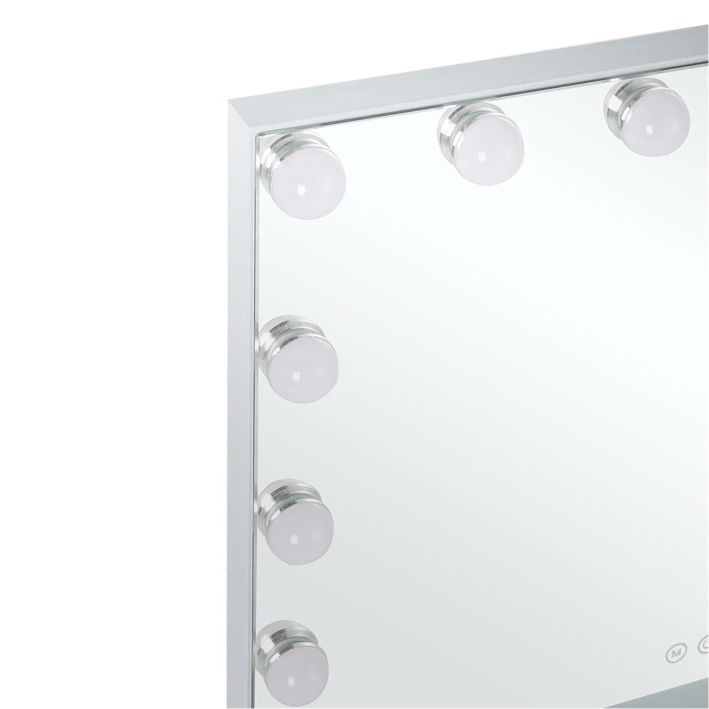 White - Kabinet UK - Rectangular Makeup Mirror with Base - 7
