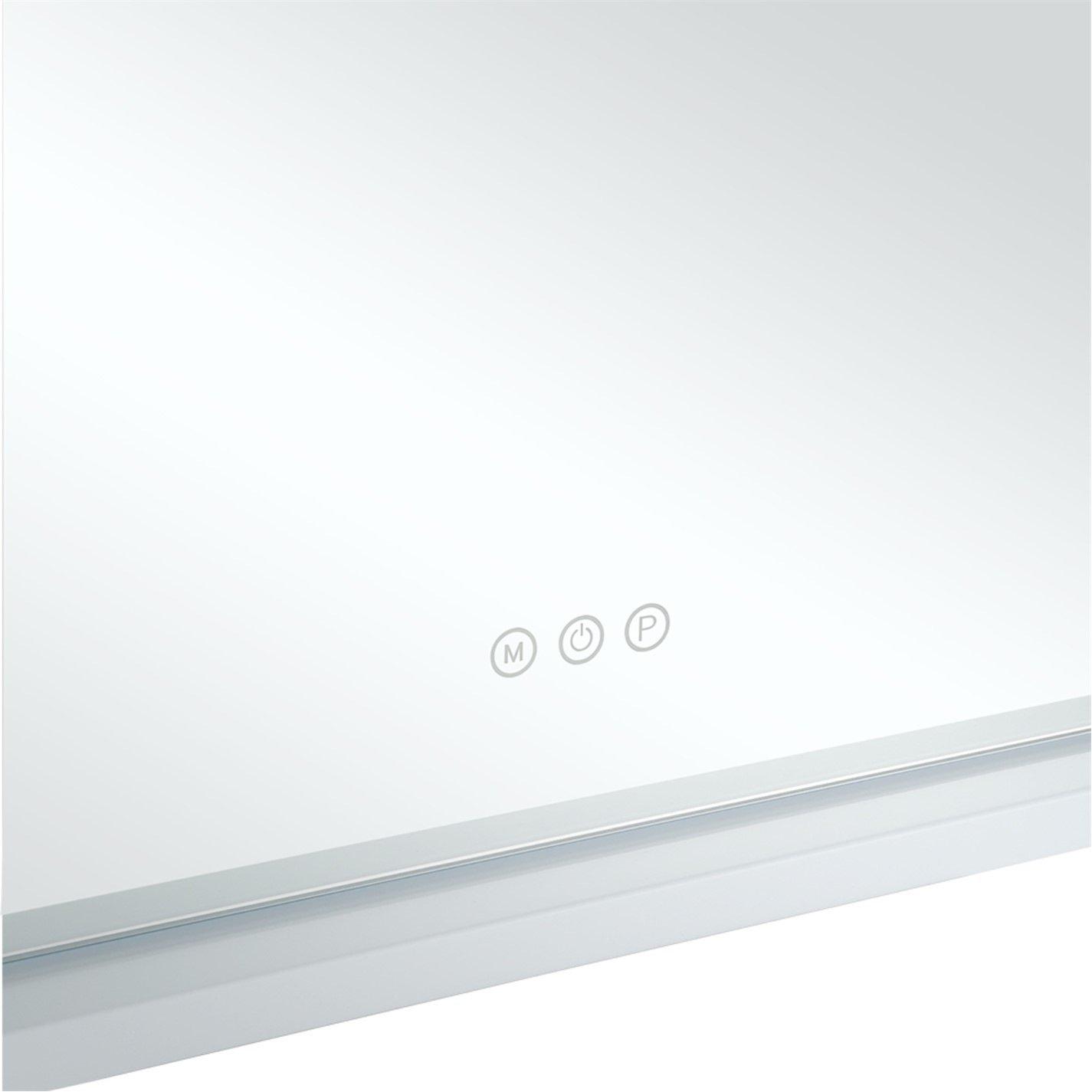 White - Kabinet UK - Rectangular Makeup Mirror with Base - 8