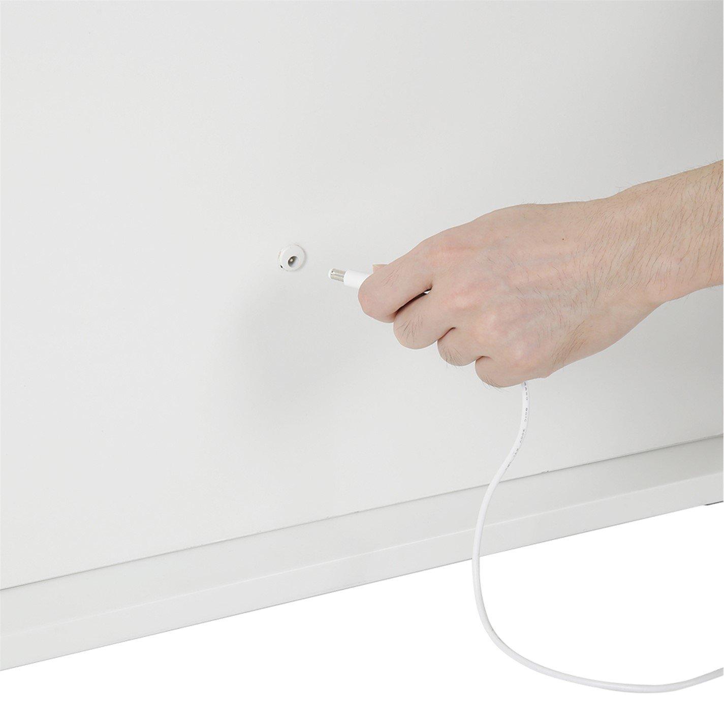 White - Kabinet UK - Rectangular Makeup Mirror with Base - 9