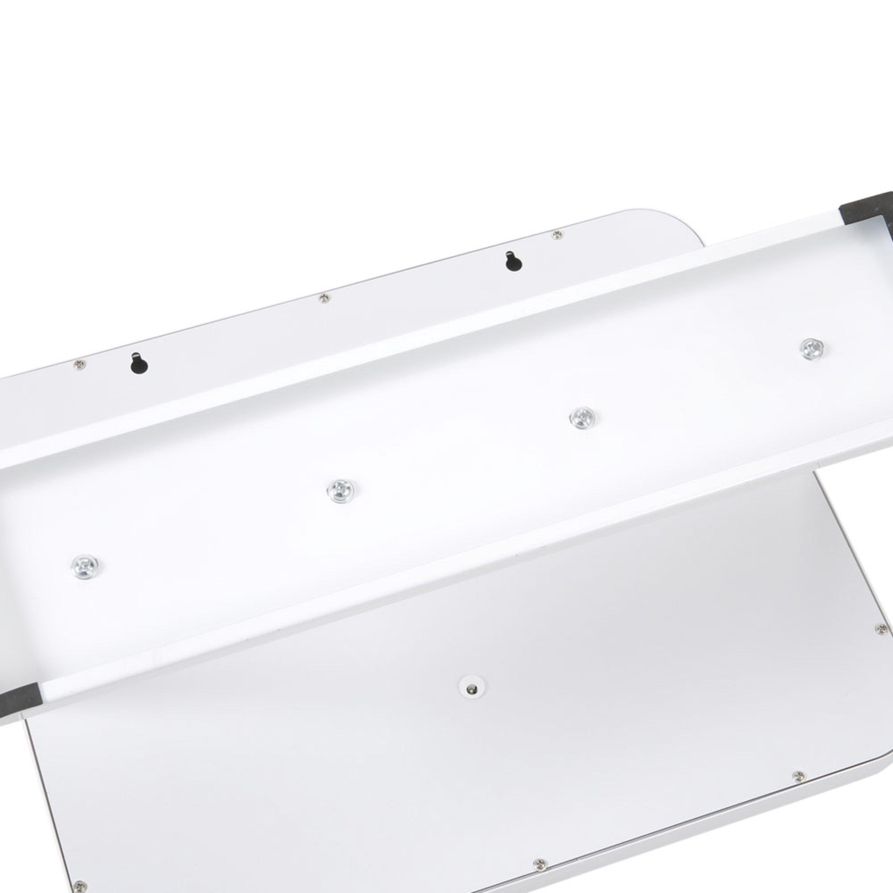 White - Kabinet UK - Rotating Rectangular Mirror with 11 Bulbs - 10