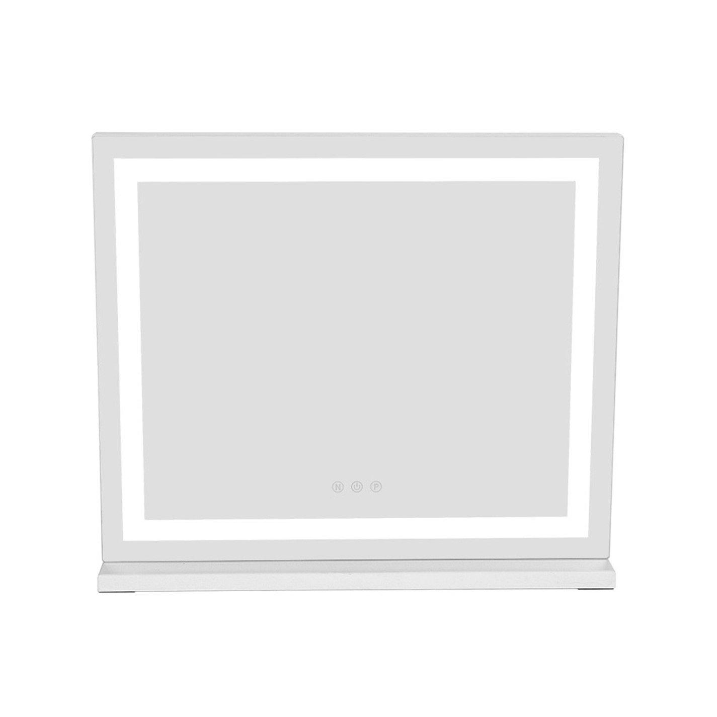White - Kabinet UK - Rectangular Makeup Mirror with LED Light Strip - 3