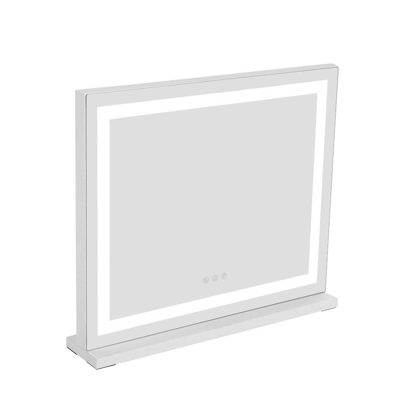 White - Kabinet UK - Rectangular Makeup Mirror with LED Light Strip - 4