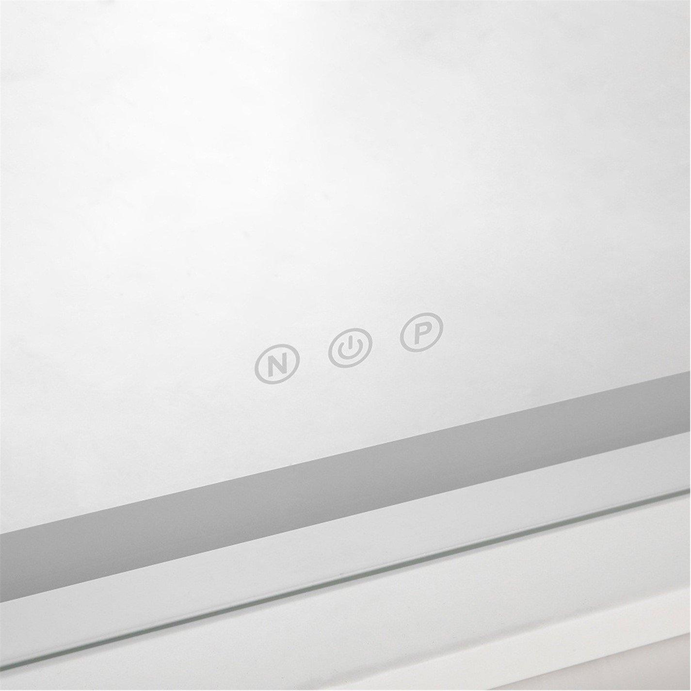 White - Kabinet UK - Rectangular Makeup Mirror with LED Light Strip - 8