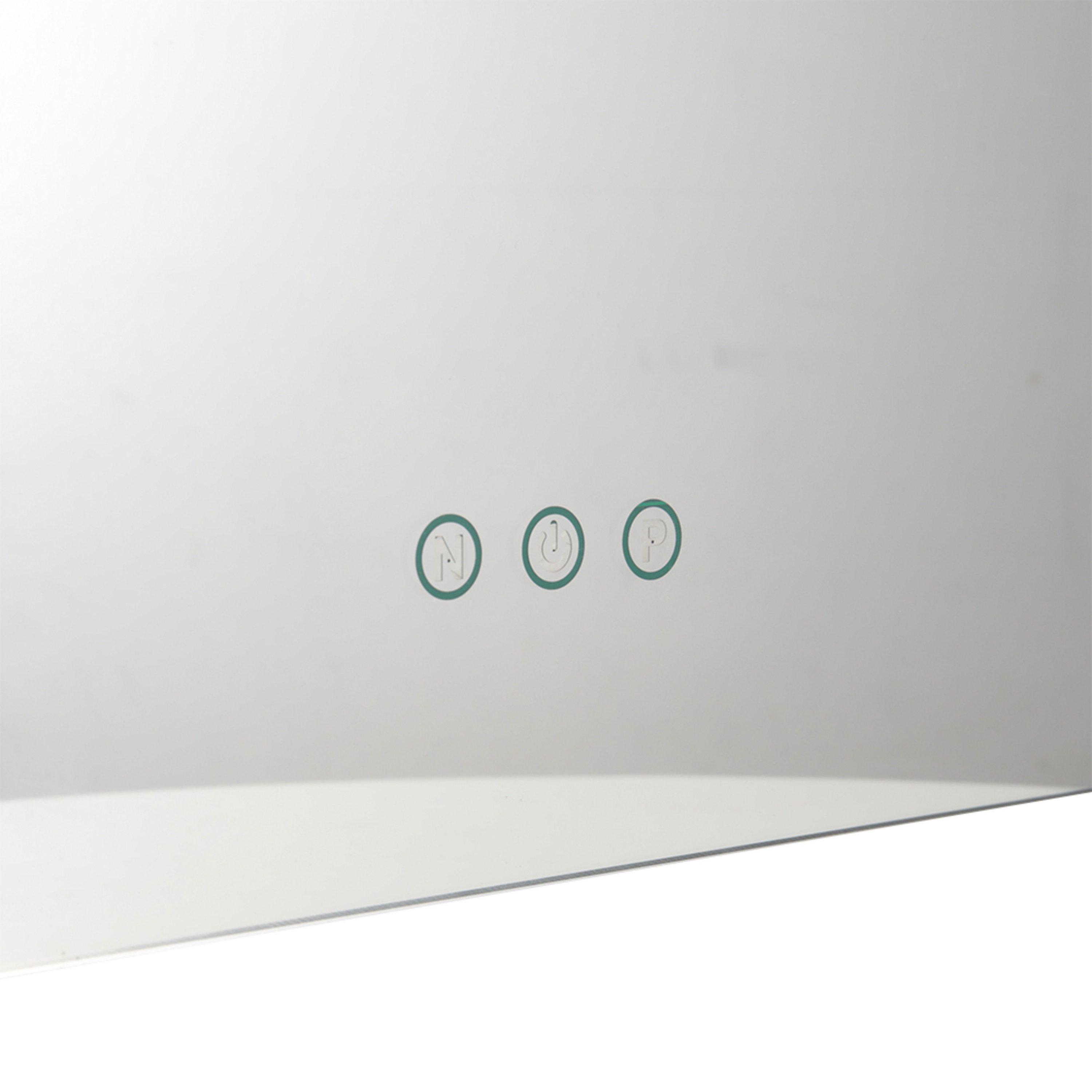 White - Kabinet UK - Rectangular Hollywood Makeup Mirror with Stand - 10