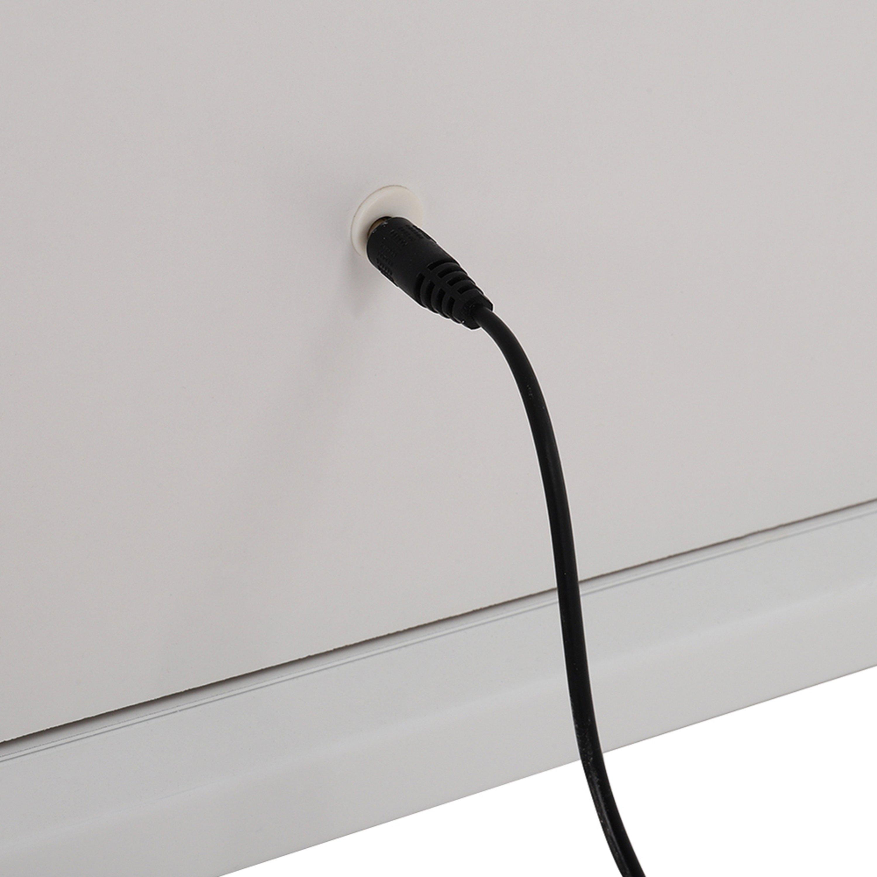 White - Kabinet UK - White Framed Rectangular Makeup Mirror 40x52 CM - 6