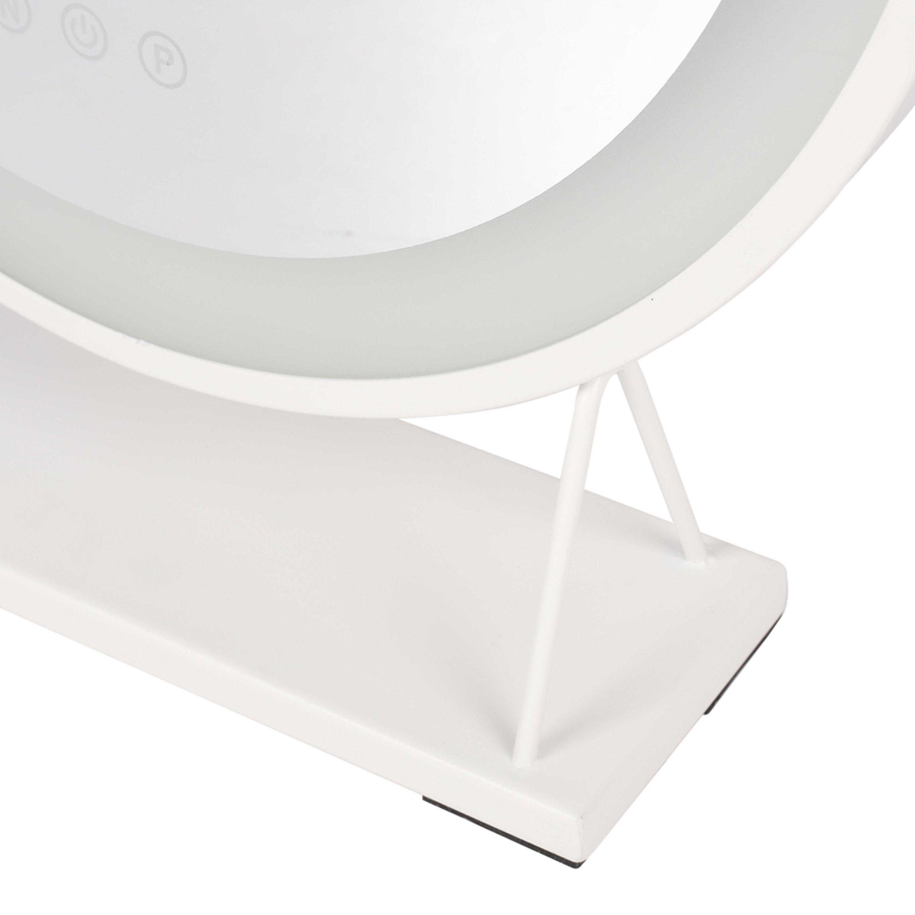 White - Kabinet UK - Round Makeup Mirror with LED Light Strip - 8