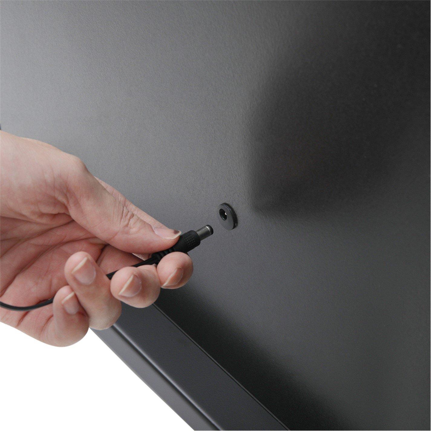 Black - Kabinet UK - Rectangular Makeup Mirror with 13 LED Bulbs - 9