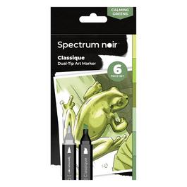 Crafters Companion Spectrum Noir-Classique 6pc-Calming Greens