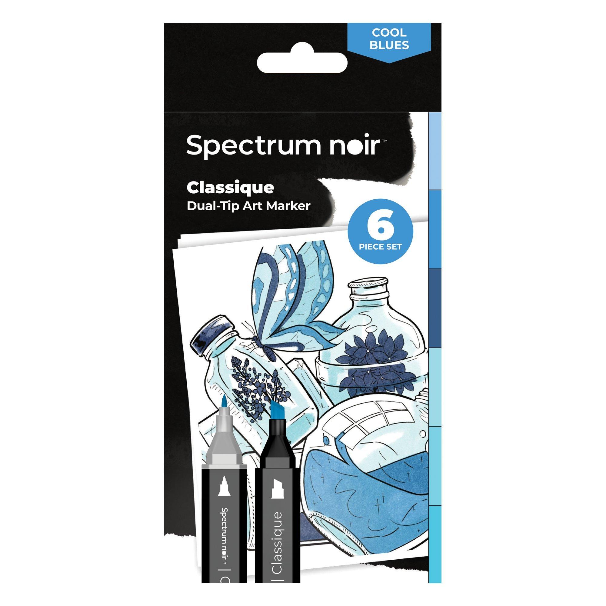 Multi - Crafters Companion - Spectrum Noir-Classique 6pc-Cool Blues - 1