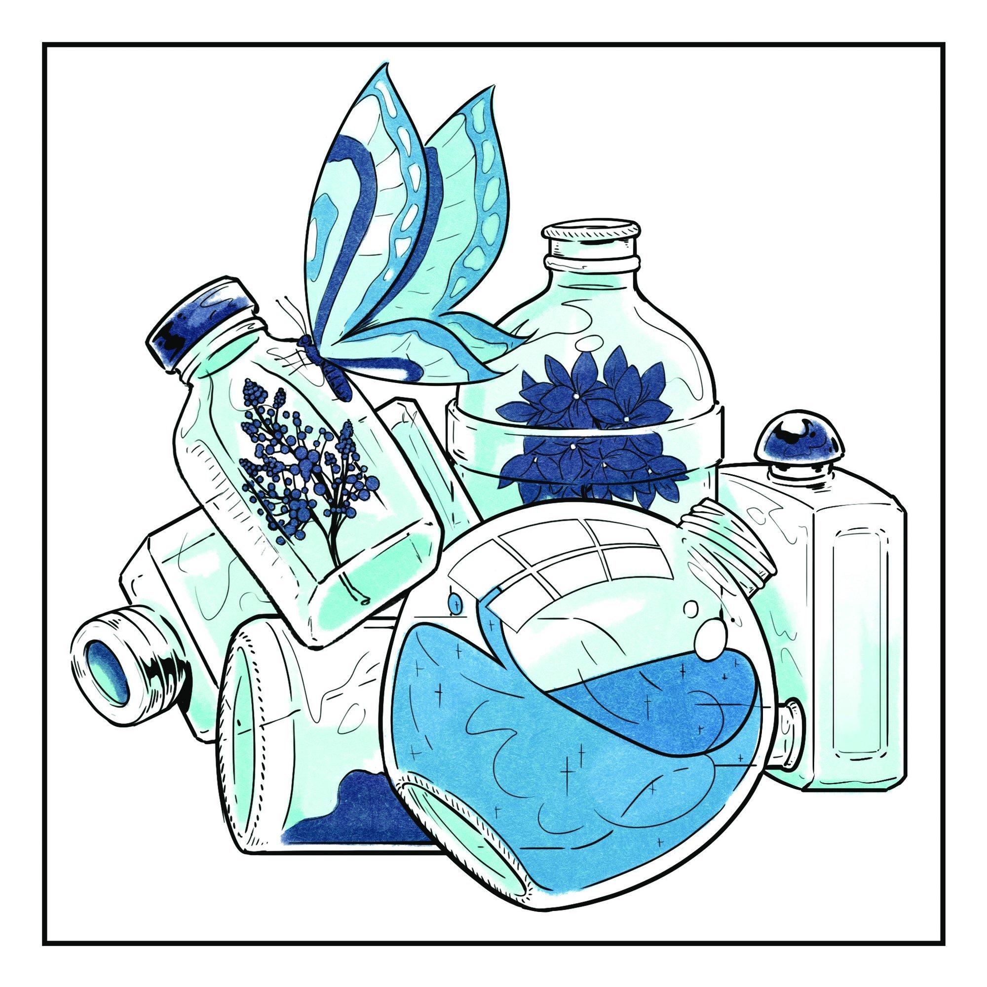 Multi - Crafters Companion - Spectrum Noir-Classique 6pc-Cool Blues - 5