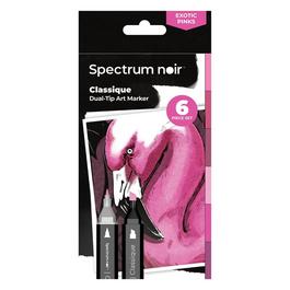 Crafters Companion Spectrum Noir-Classique 6pc-Exotic Pinks