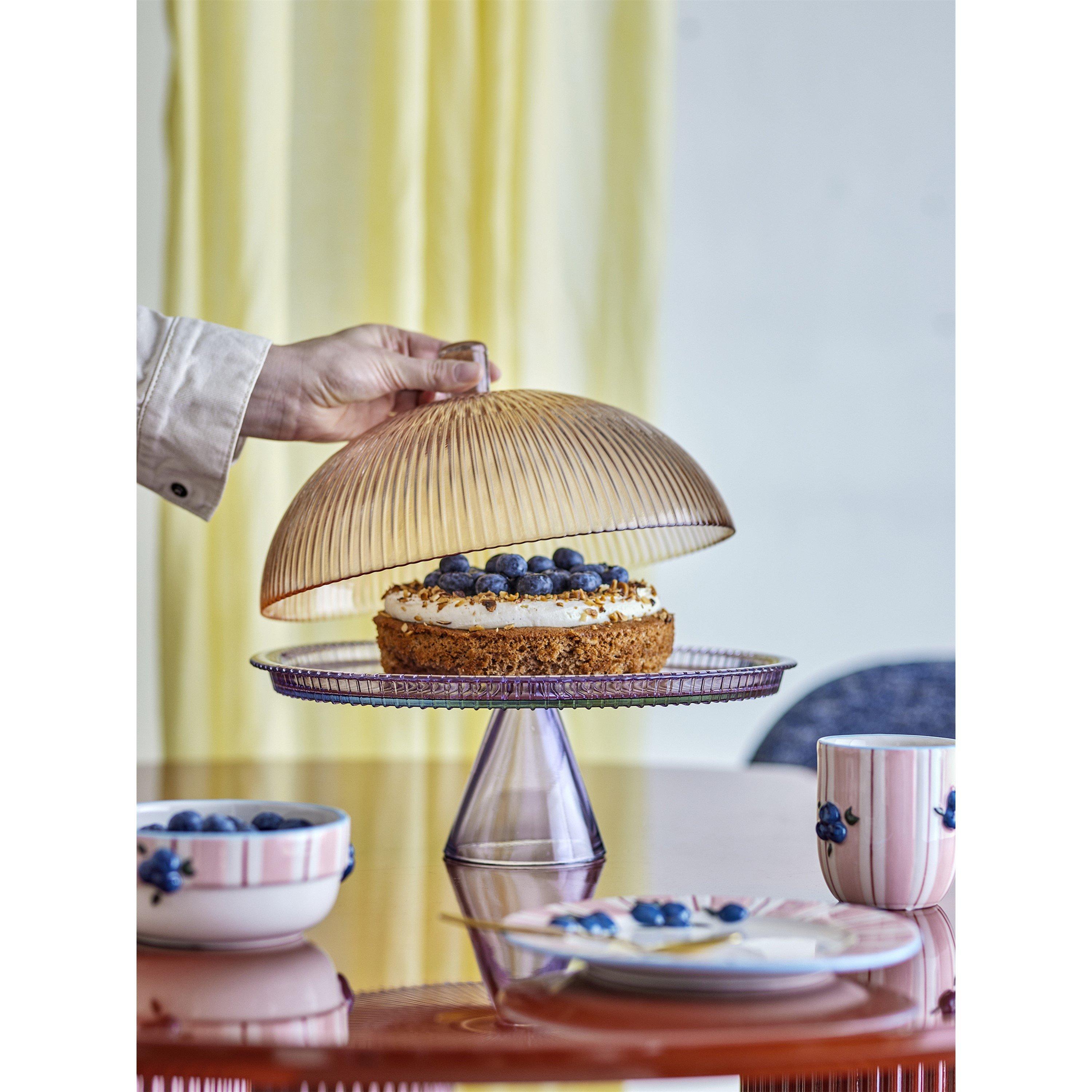 Multi - Bloomingville - Tayo Cake Tray w/Dome - 10