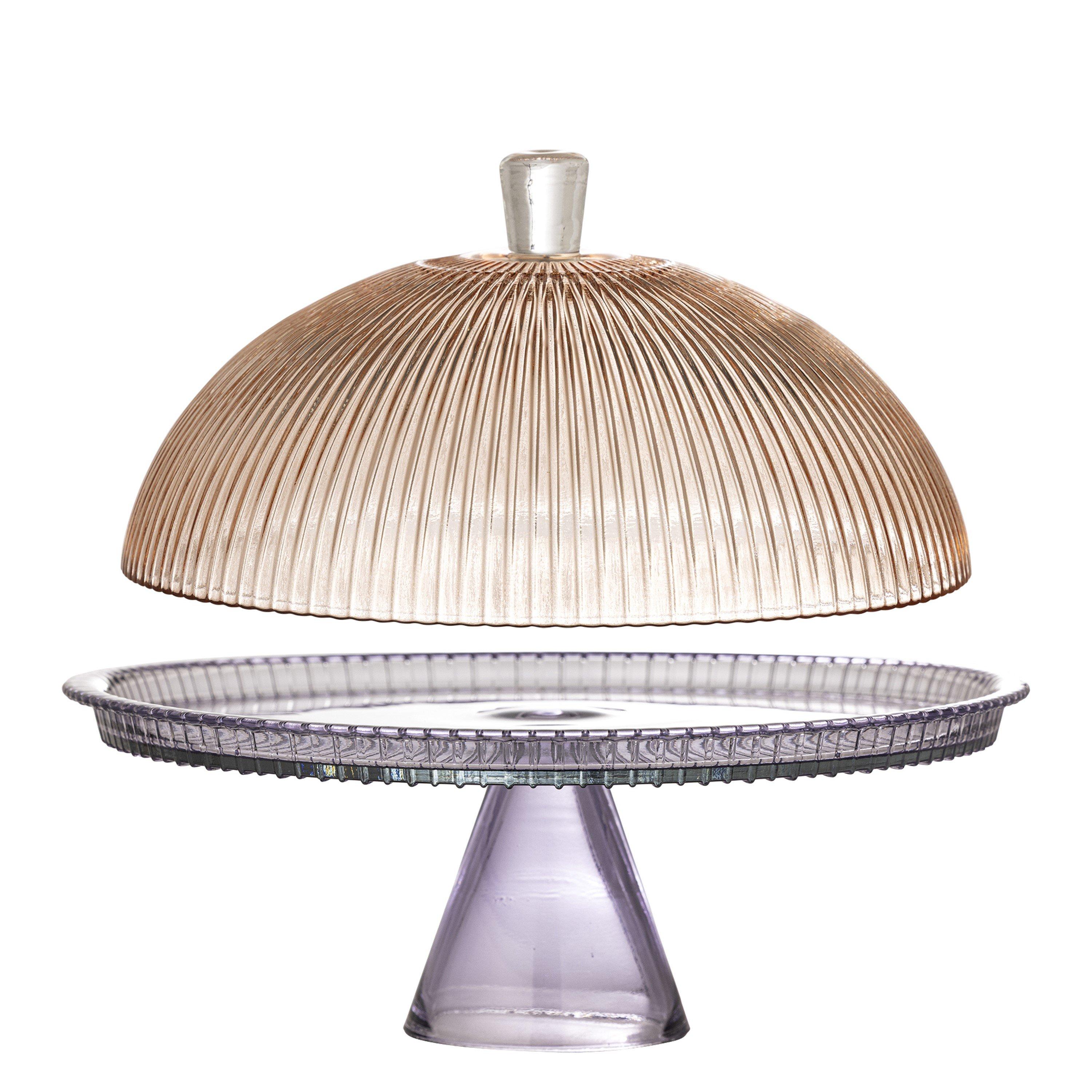 Multi - Bloomingville - Tayo Cake Tray w/Dome - 5