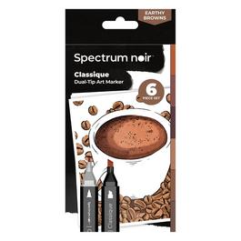 Crafters Companion Spectrum Noir-Classique 6pc-Earthy Browns