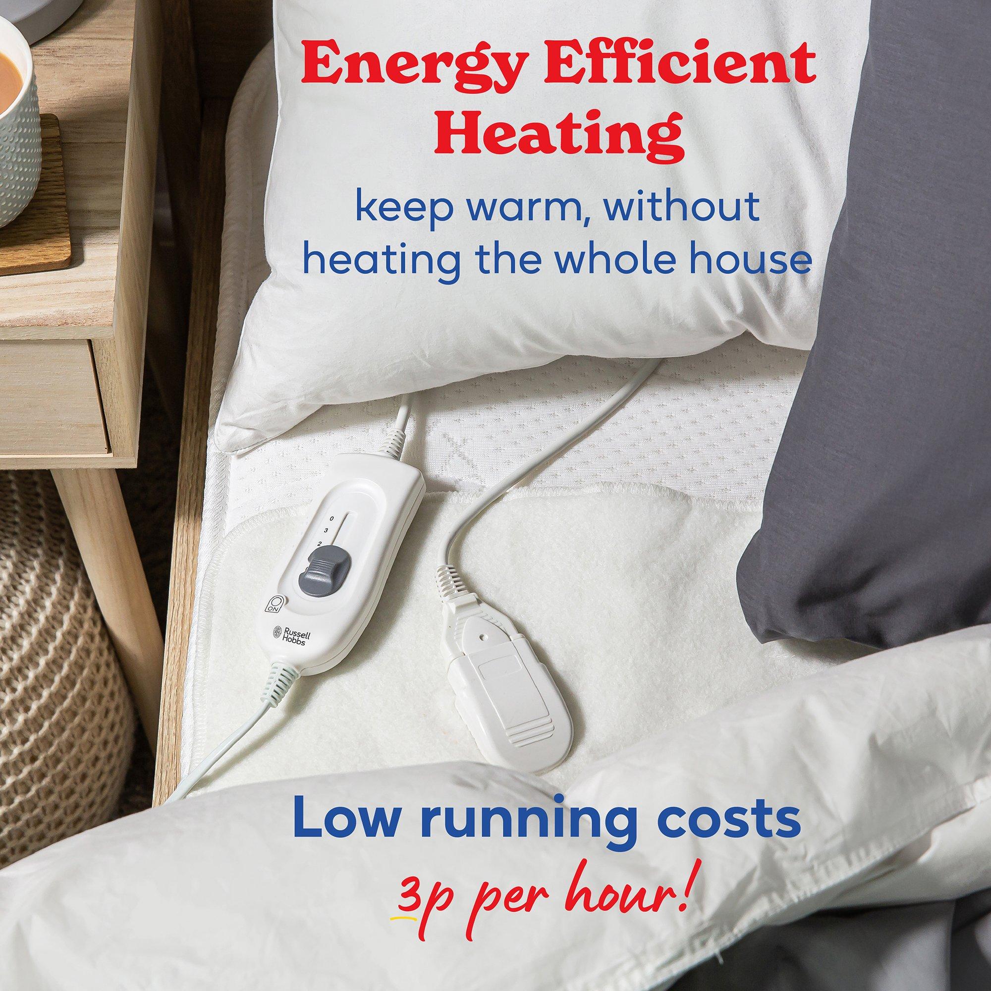 White - Russell Hobbs - RHEK6003 King Electric Underblanket 150 x 200cm - 3
