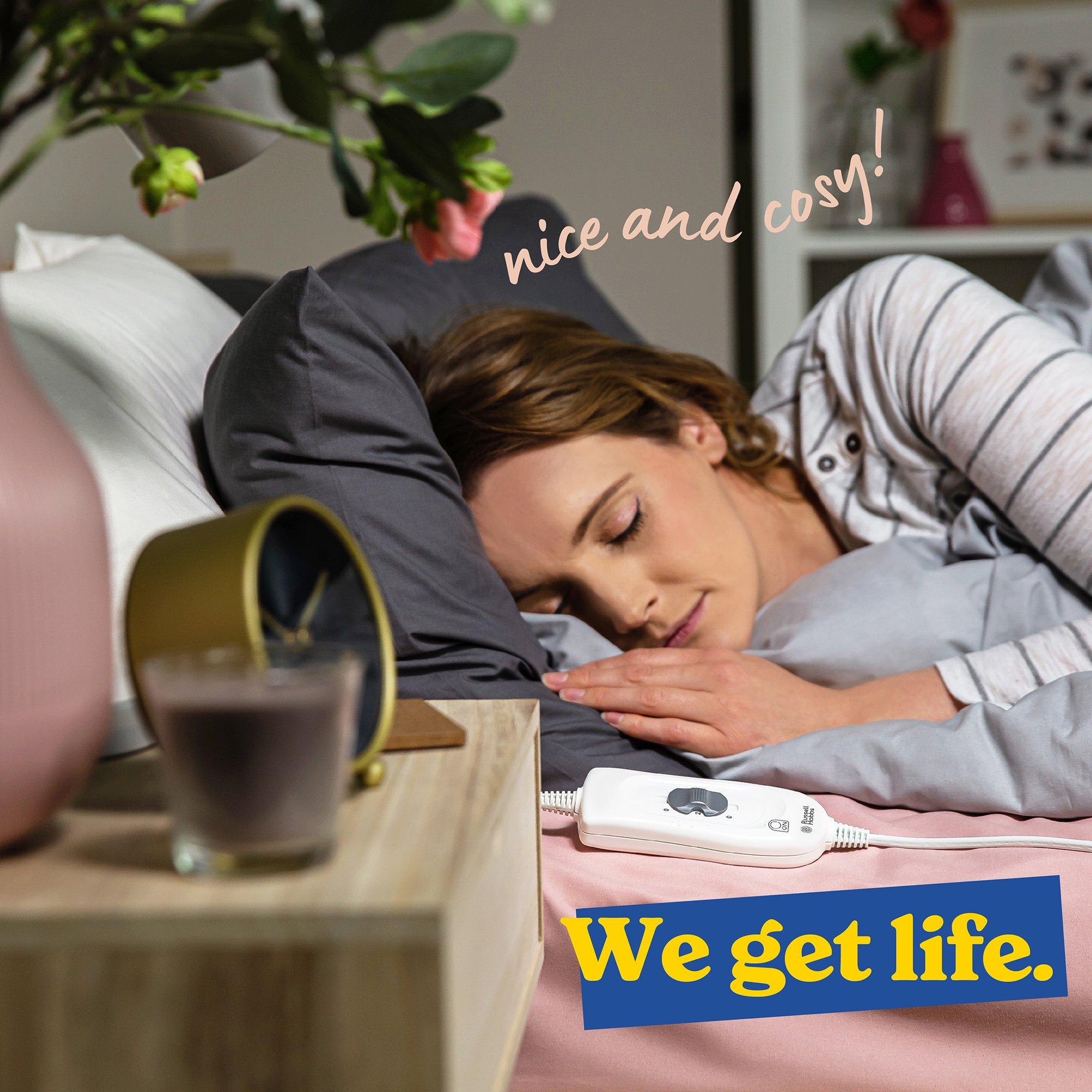 White - Russell Hobbs - RHEK6003 King Electric Underblanket 150 x 200cm - 6