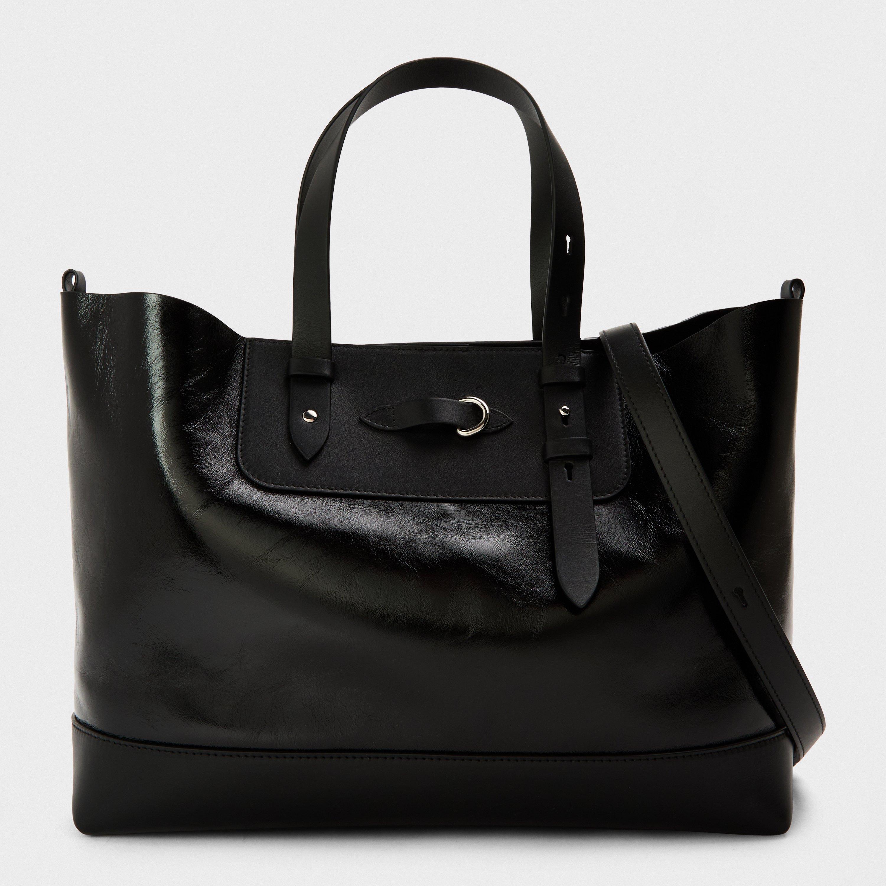 Maison Margiela Women's Tote Bag - Black leather