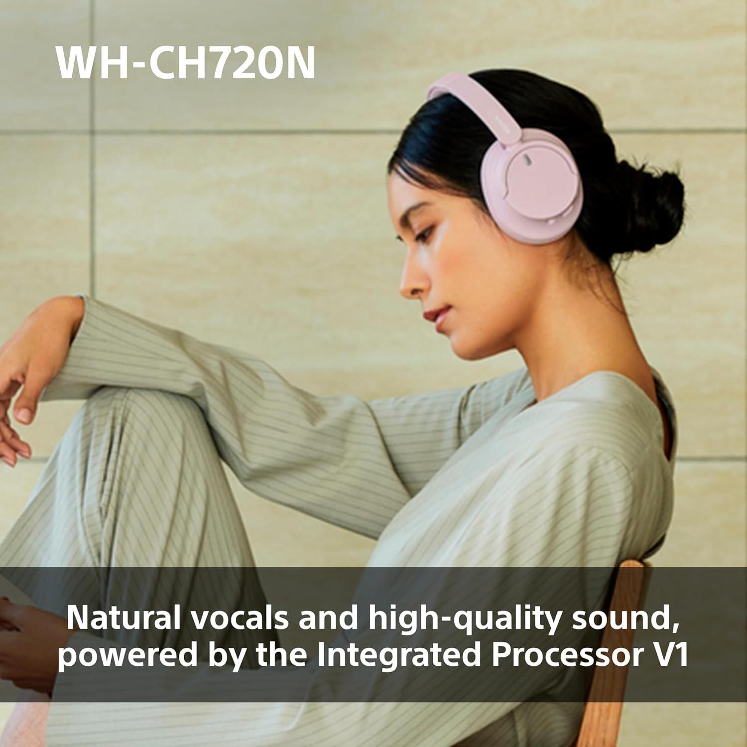Black - Sony - WH-CH720N Noise Cancelling Wireless Headphones- Black - 3