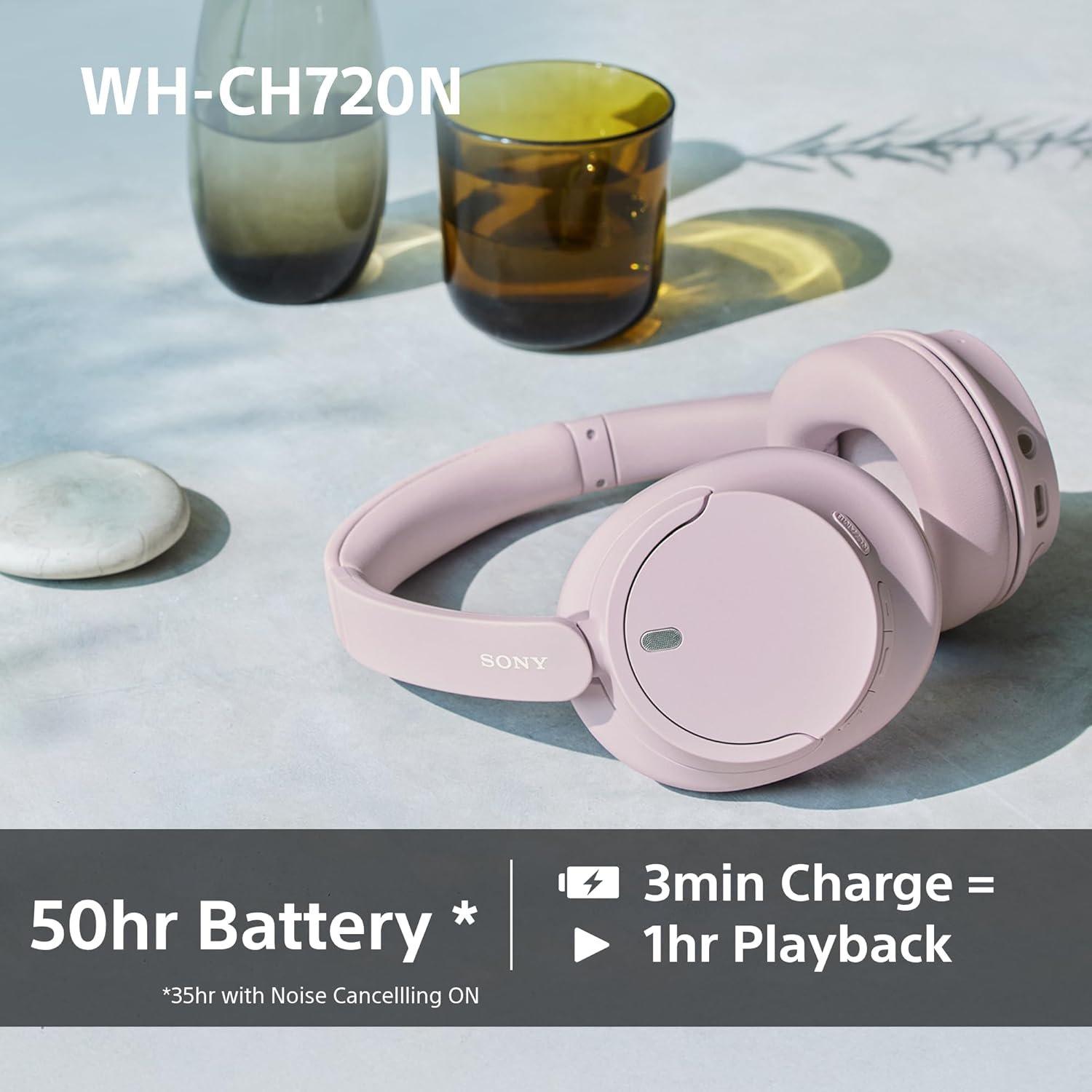 Black - Sony - WH-CH720N Noise Cancelling Wireless Headphones- Black - 5