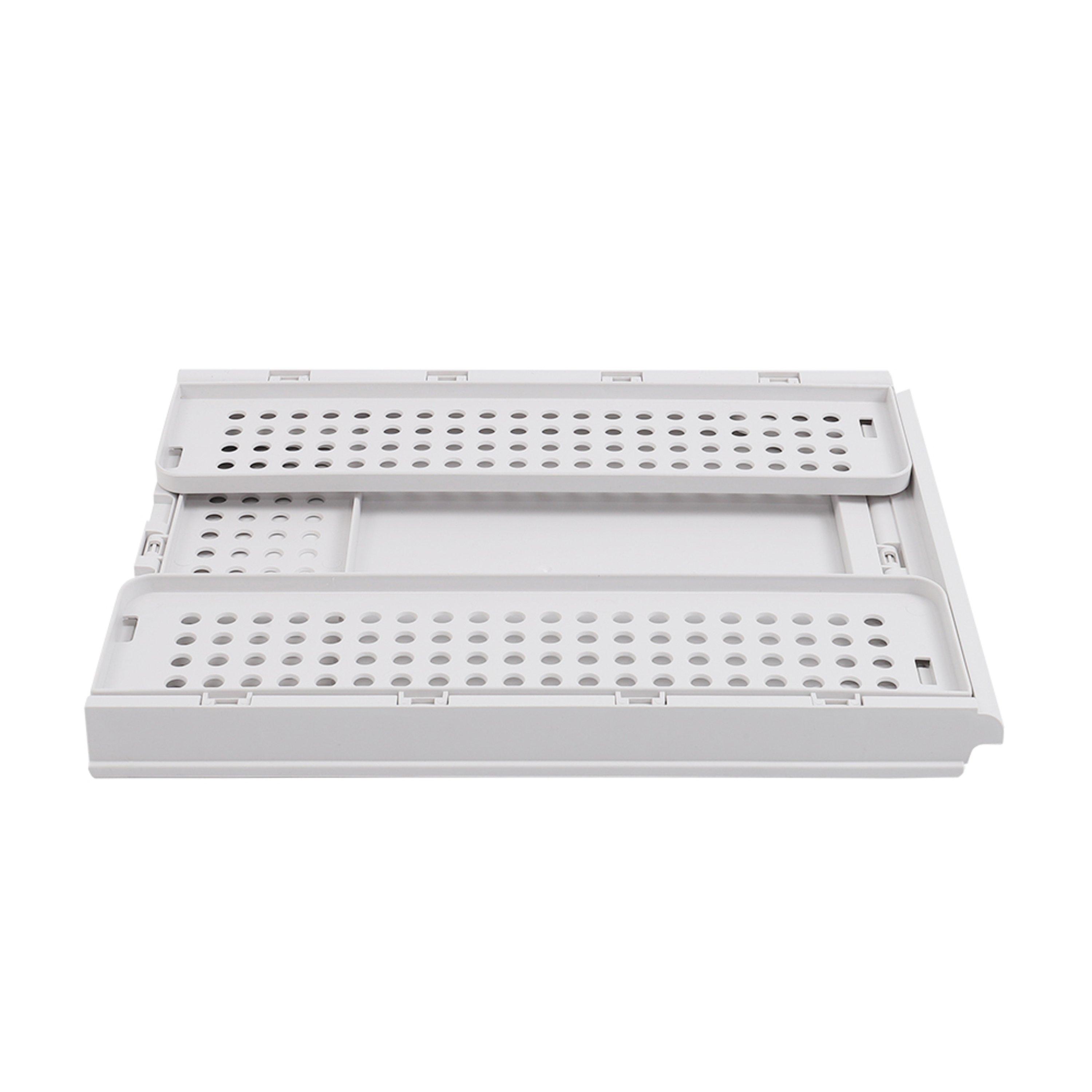 Off White - LIFE IDEAS - 1 Tier Open Design Stackable Storage Basket - 7