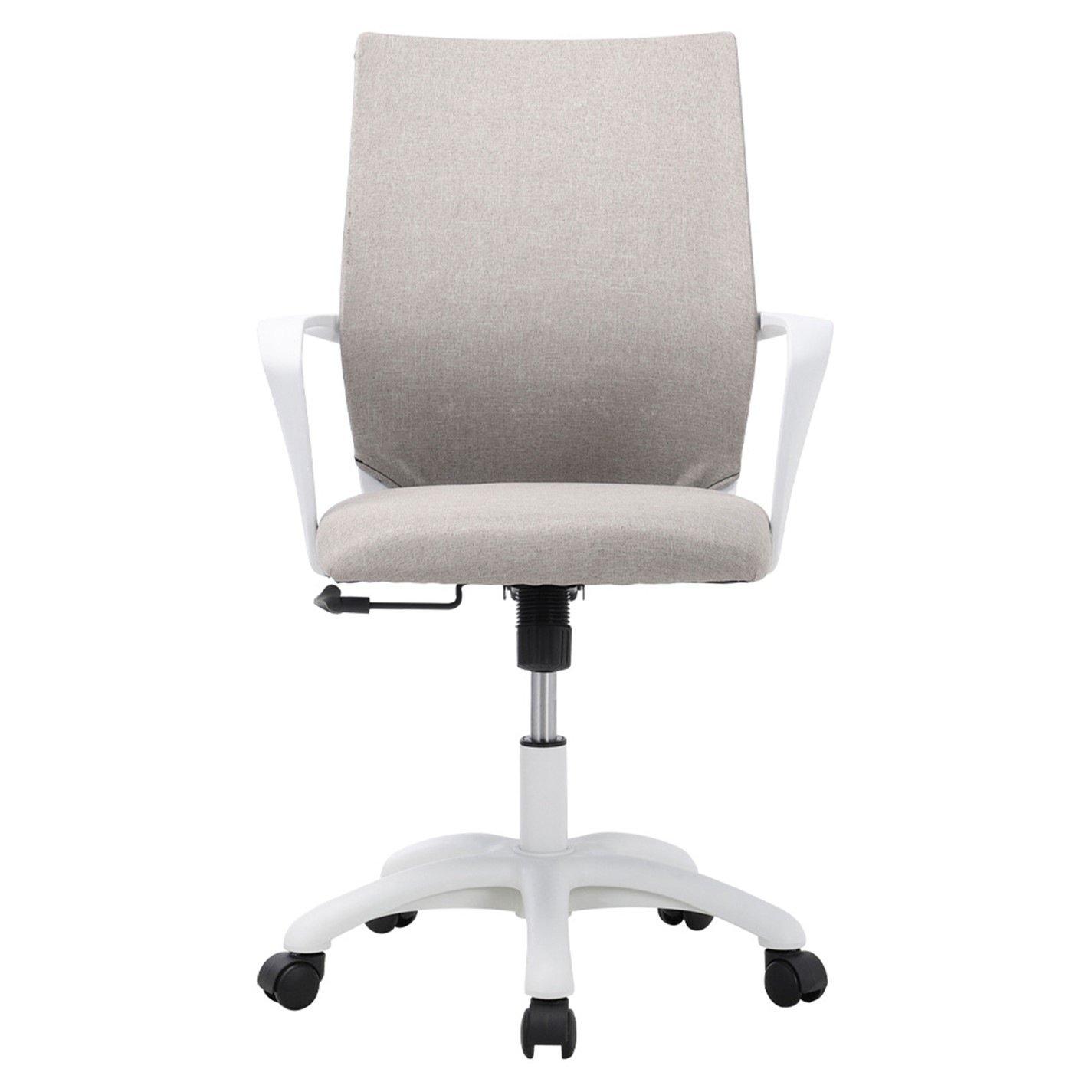 Khakiwhite - Kabinet UK - Curved Back Swivel Office Chair - 3