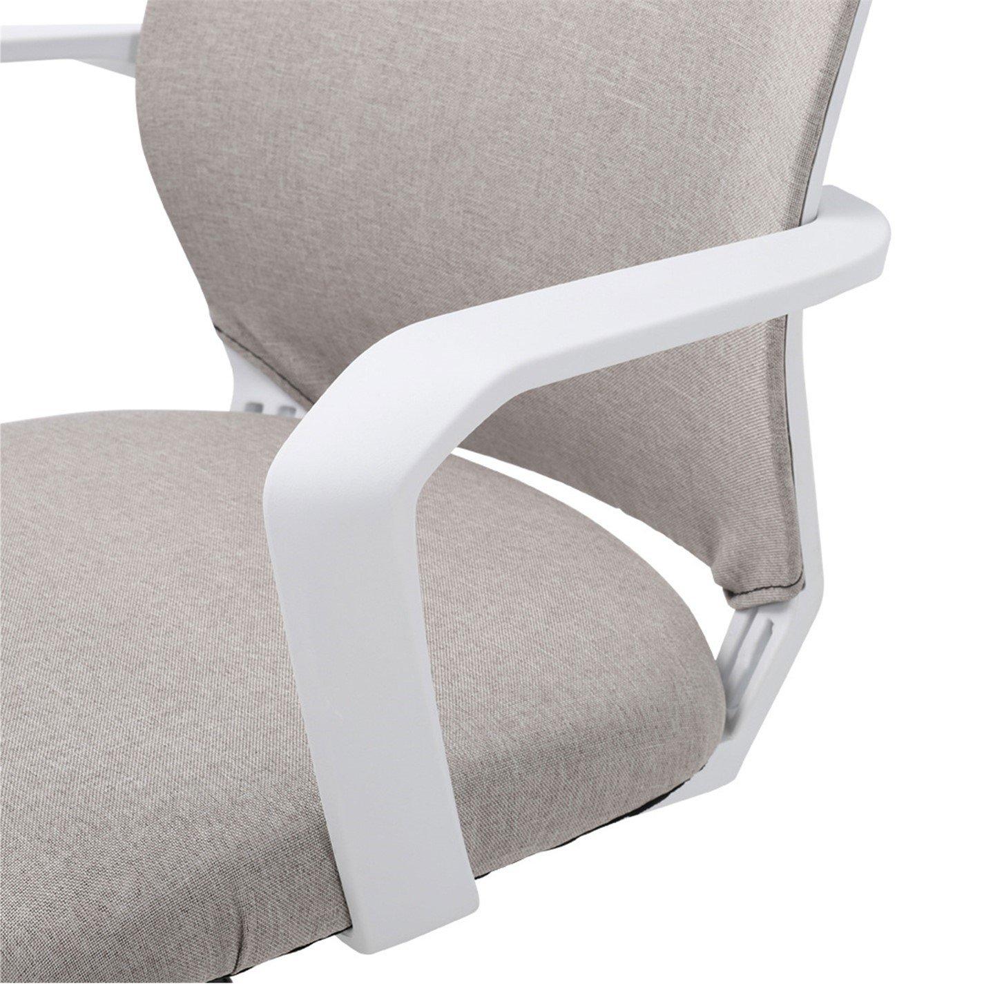 Khakiwhite - Kabinet UK - Curved Back Swivel Office Chair - 5